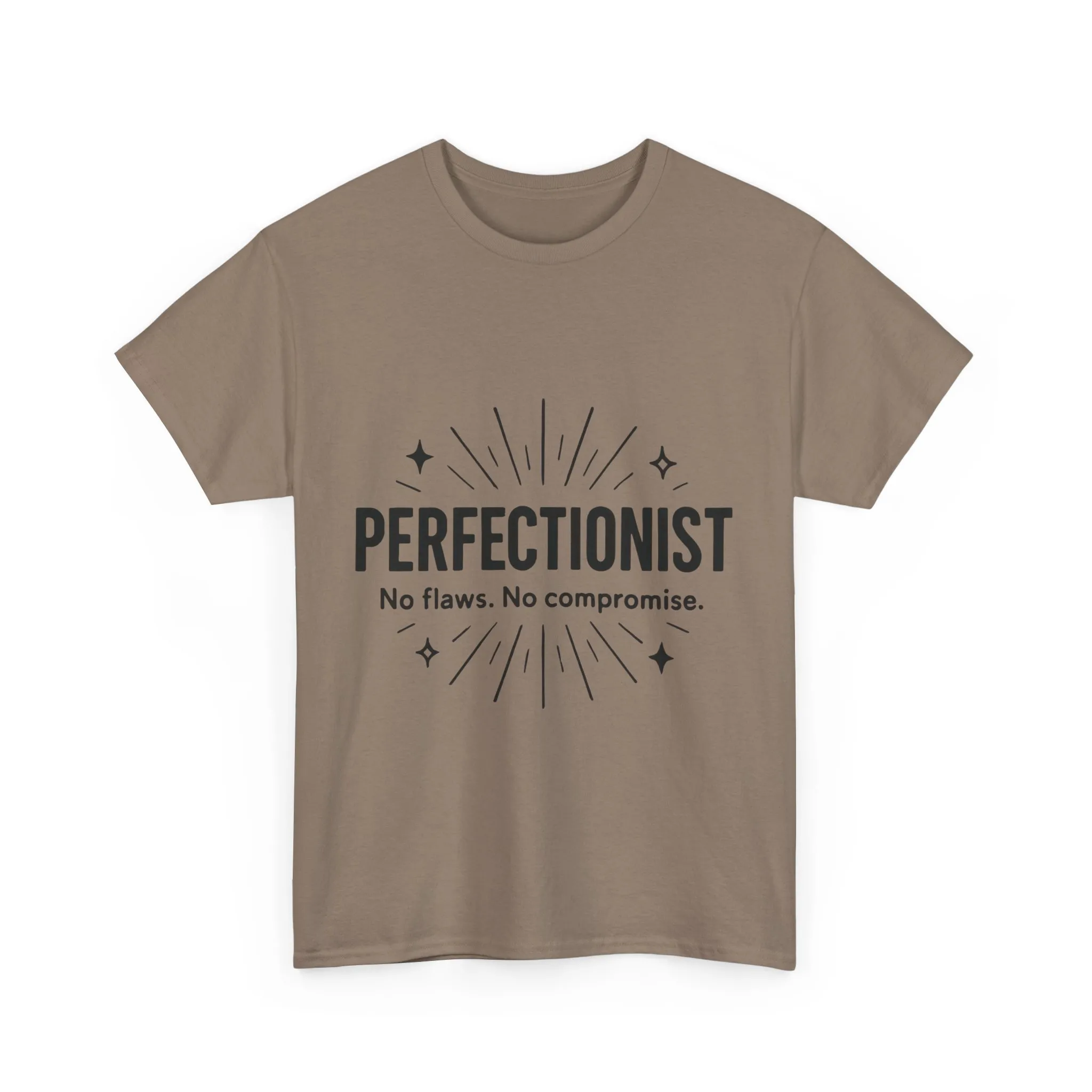 Mens Perfectionist T-Shirt, No Flaws No Compromise, Minimal Bold Graphic Tee, Gift for OCD, Clean Freak, or Detail-Oriented Men - Image 10