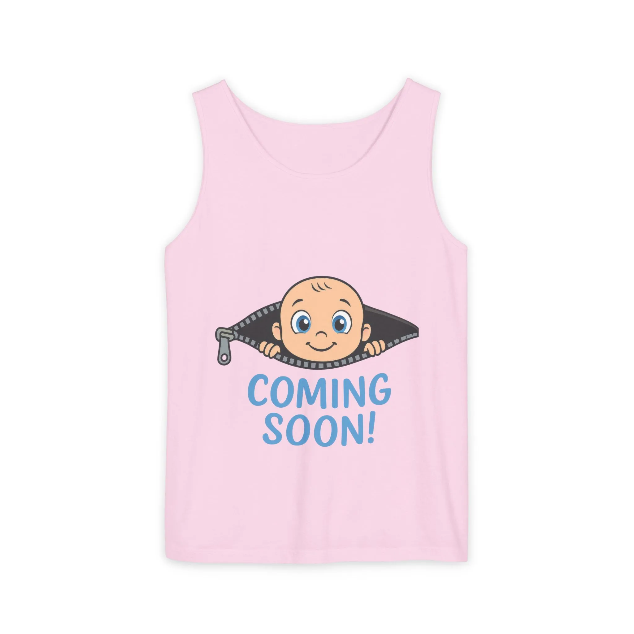 Coming Soon Maternity Tank Top, Cute Baby Boy Pregnancy Announcement Tee, Funny Expecting Mom Gift, Gender Reveal Tee, Baby Shower Top - Image 17