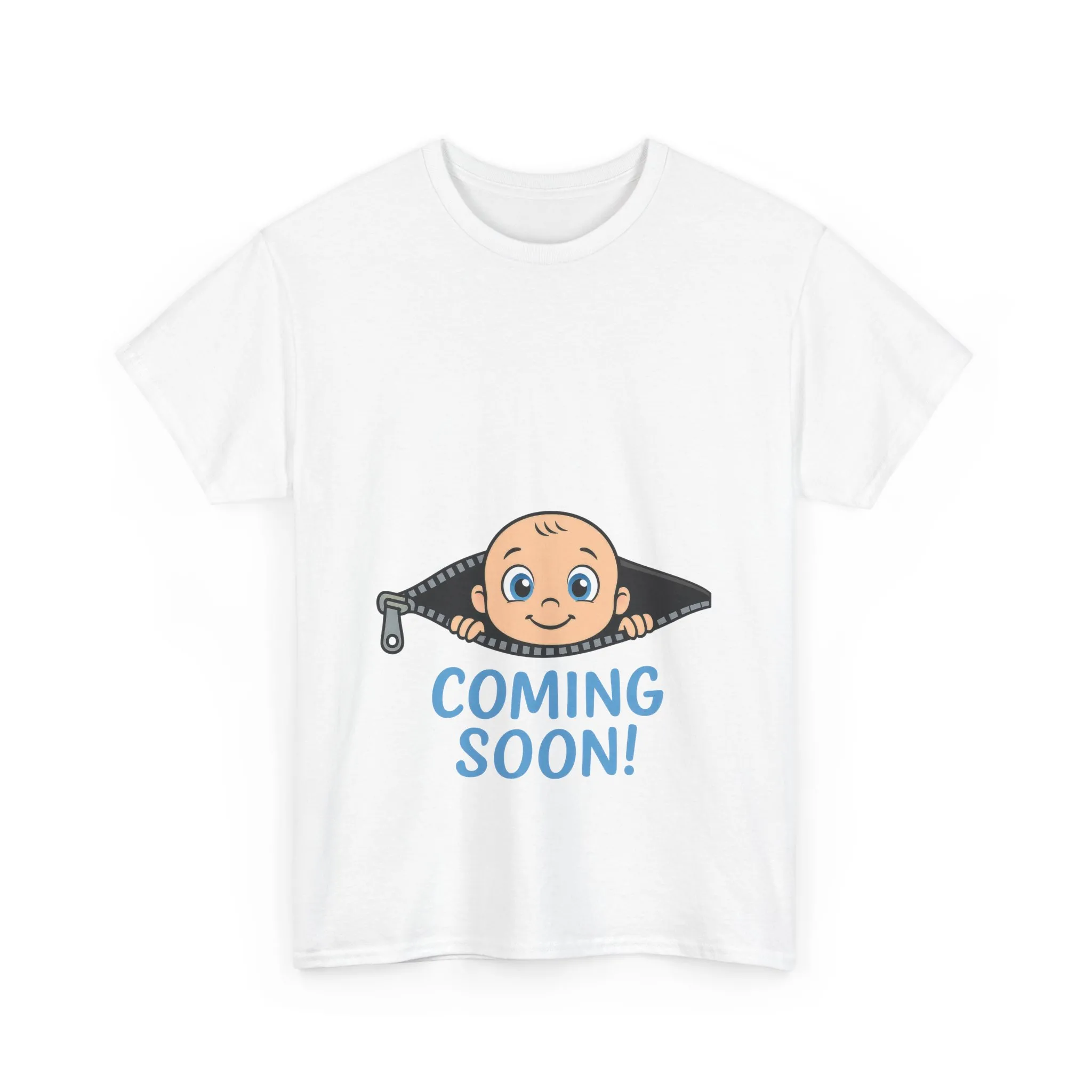 Coming Soon Maternity T-Shirt, Cute Baby Boy Pregnancy Announcement Shirt, Funny Expecting Mom Gift, Gender Reveal Tee, Baby Shower Top - Image 4