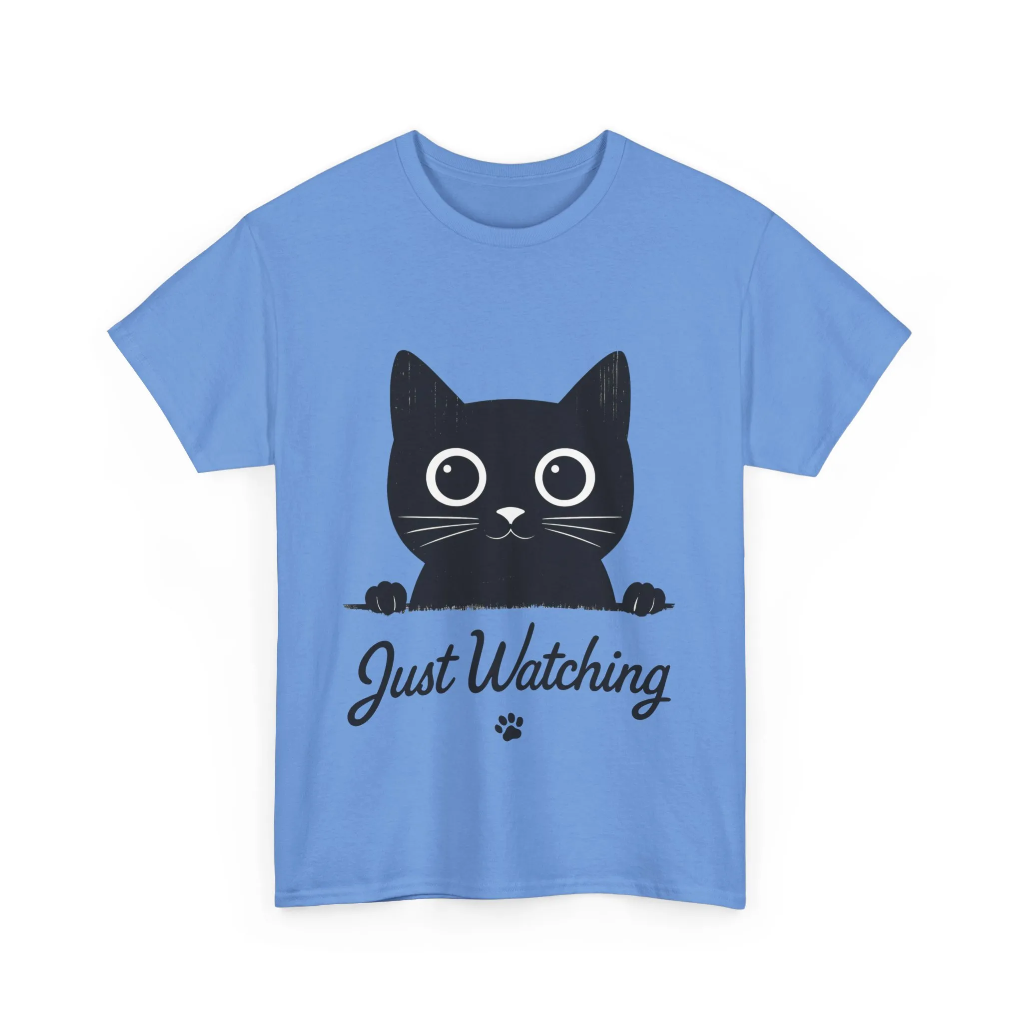 Cute Black Cat Shirt for Women - Just Watching Minimalist Kitty Tee - Funny Cat Lover Gift, Funny Pet Lover Gift, Animal Lover Tee - Image 10