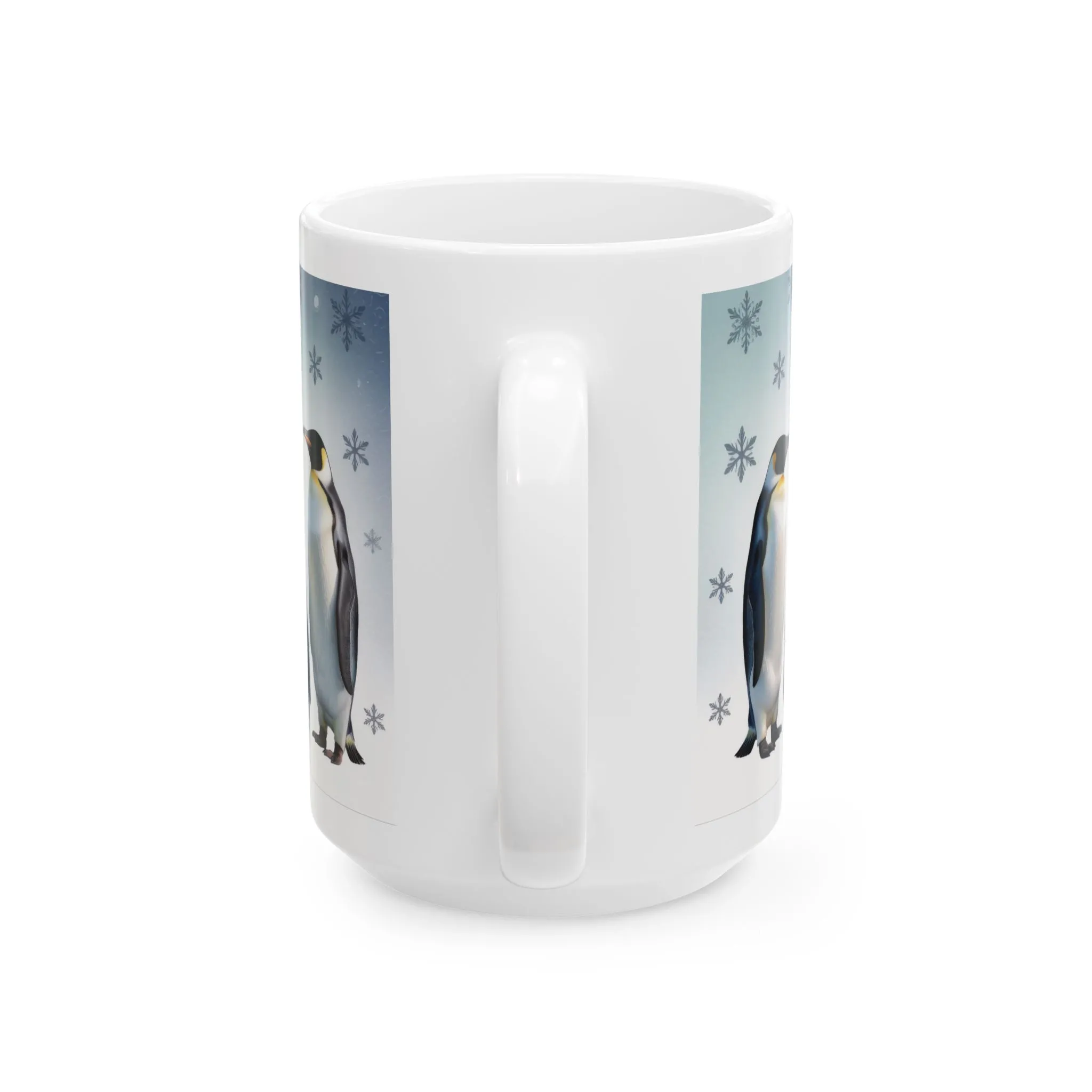 Cozy Penguin Winter Mug 15oz, Holiday Gift for Animal Lovers, Winter Decor, Hot Cocoa, Coffee Lover's Present, Penguin Enthusiast - Image 2