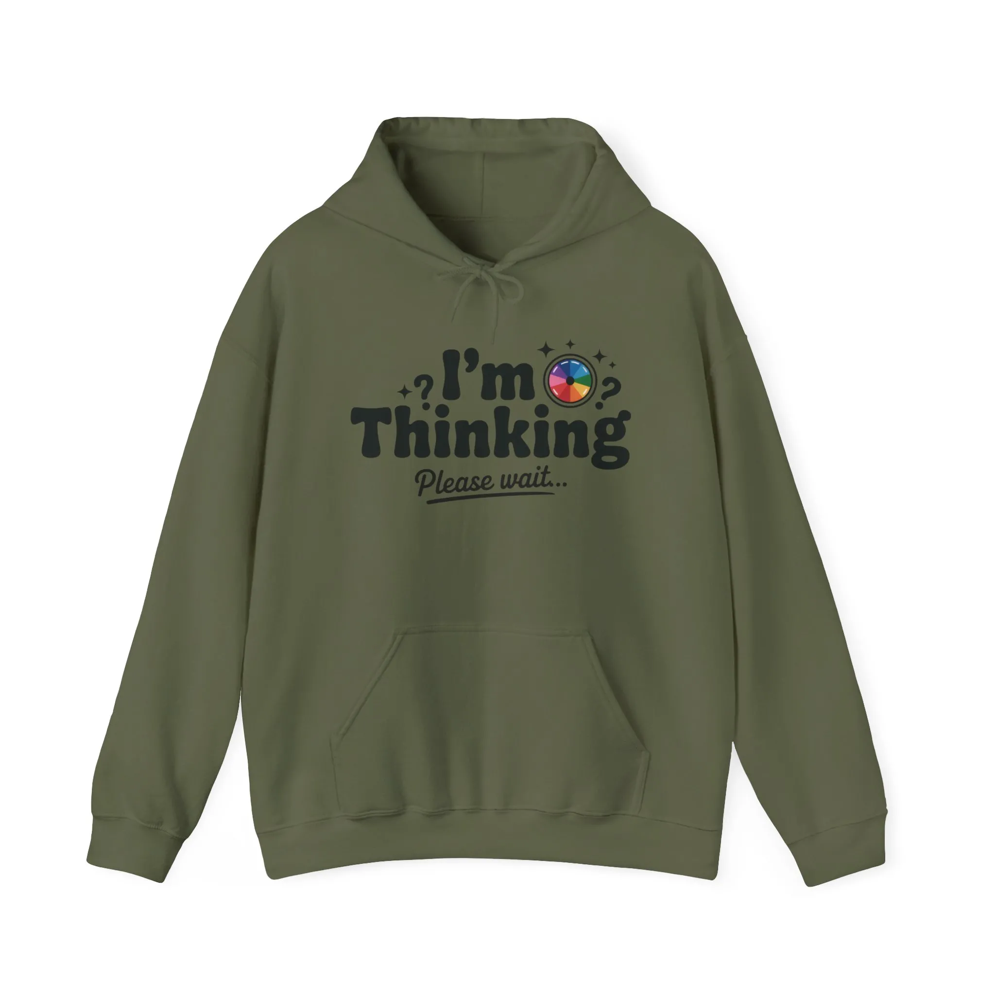 Funny - Im Thinking Please Wait - Mens Hoodie, Cute Geeky Gift for Introverts, Programmers, Designers, Fun Humor Hoodie, Gift for Adults - Image 7