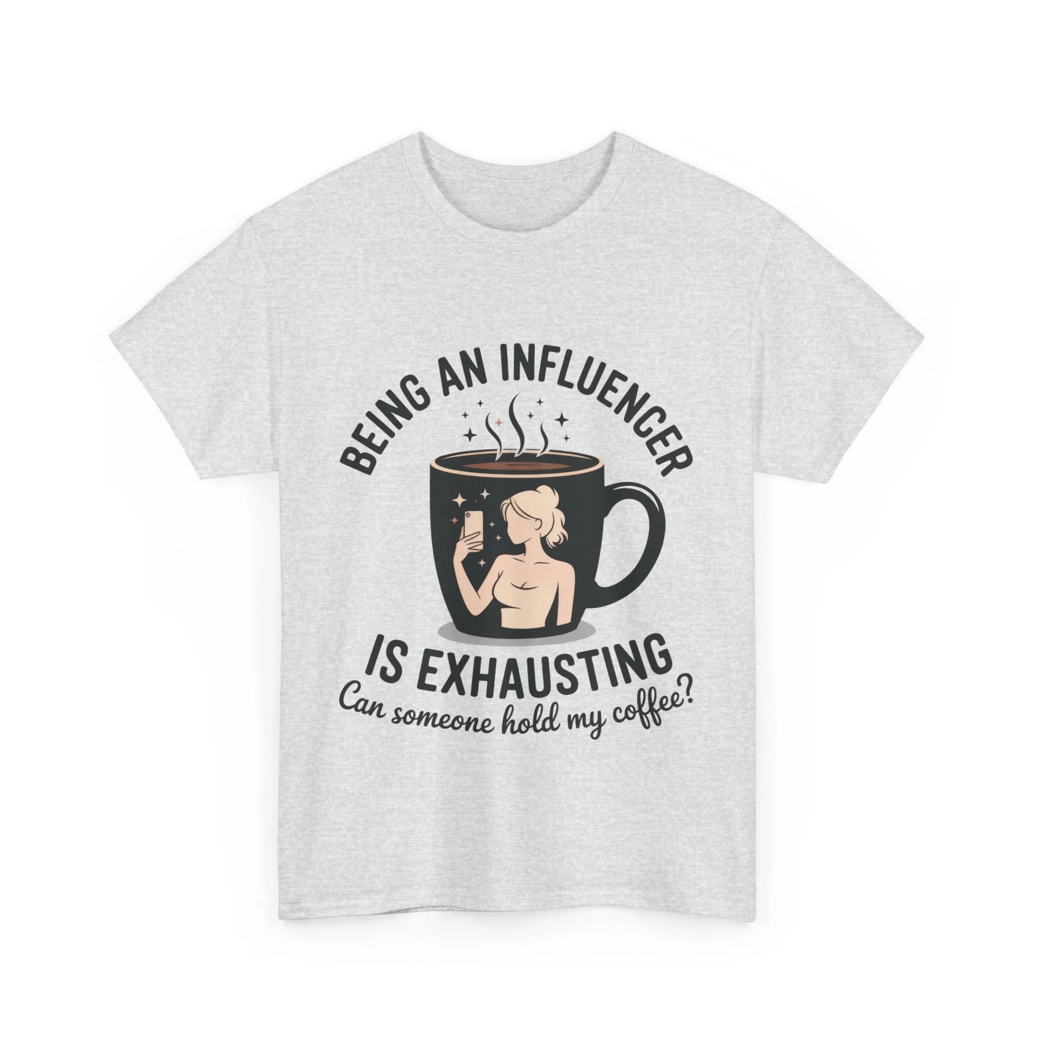 Social Media Humor Tee, Funny Influencers Womens T-Shirt, Content Creators, instagram girl top, tiktok fashion, Perfect for Coffee Lovers - Image 28