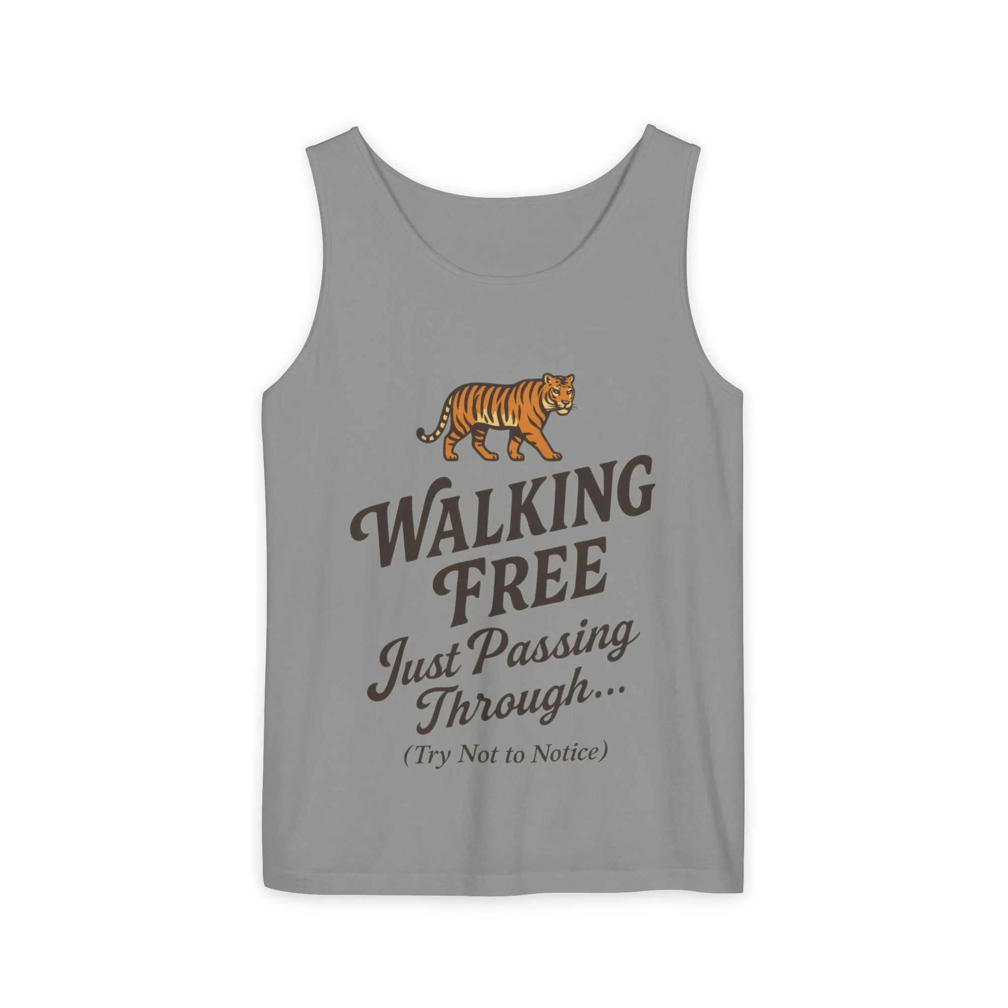 Walking Free Mens Tiger Tank Top, Funny Sleeveless Shirt - Wild Animal Summer Top, Mens Beachwear, Gift for Wild Life Lovers - Image 22