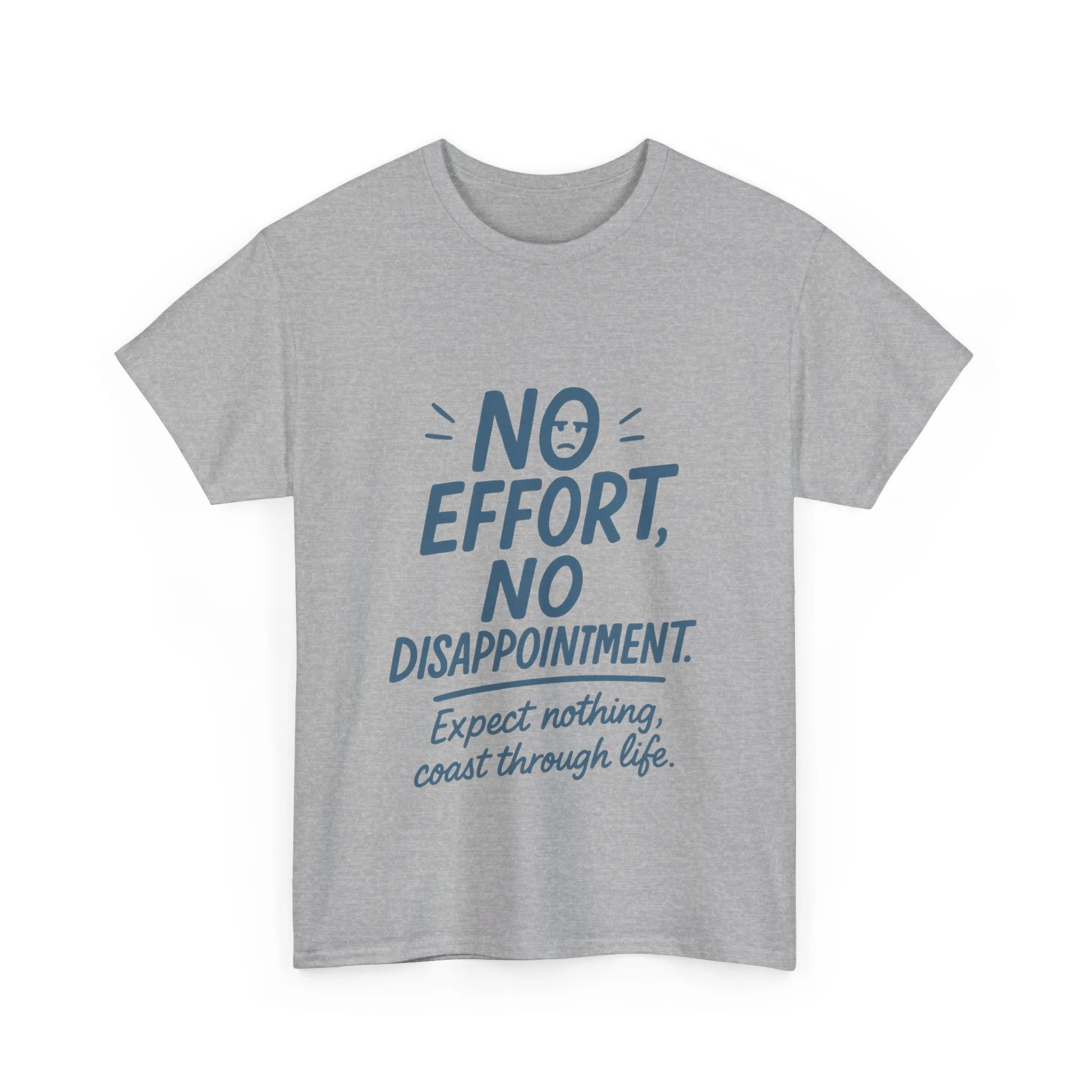 Funny No Effort Womens T-Shirt, No Disappointment Lazy Life Quote Shirt, Cute Graphic Tee for Her, Life Philosophy Shirt, Gift Idea - Image 10