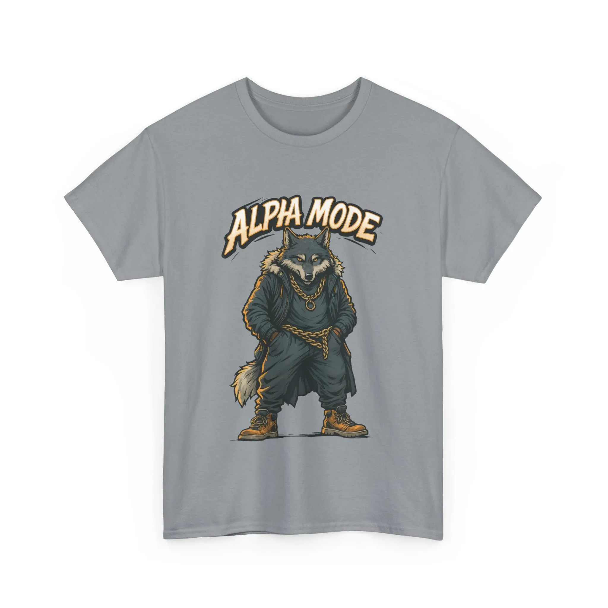 Alpha Mode Wolf Shirt, Mens Streetwear Graphic Tee, Hip Hop Wolf T-Shirt, Alpha Male Power Shirt, Cool Urban Wolf Gift, Trendy Summer Shirt - Image 16