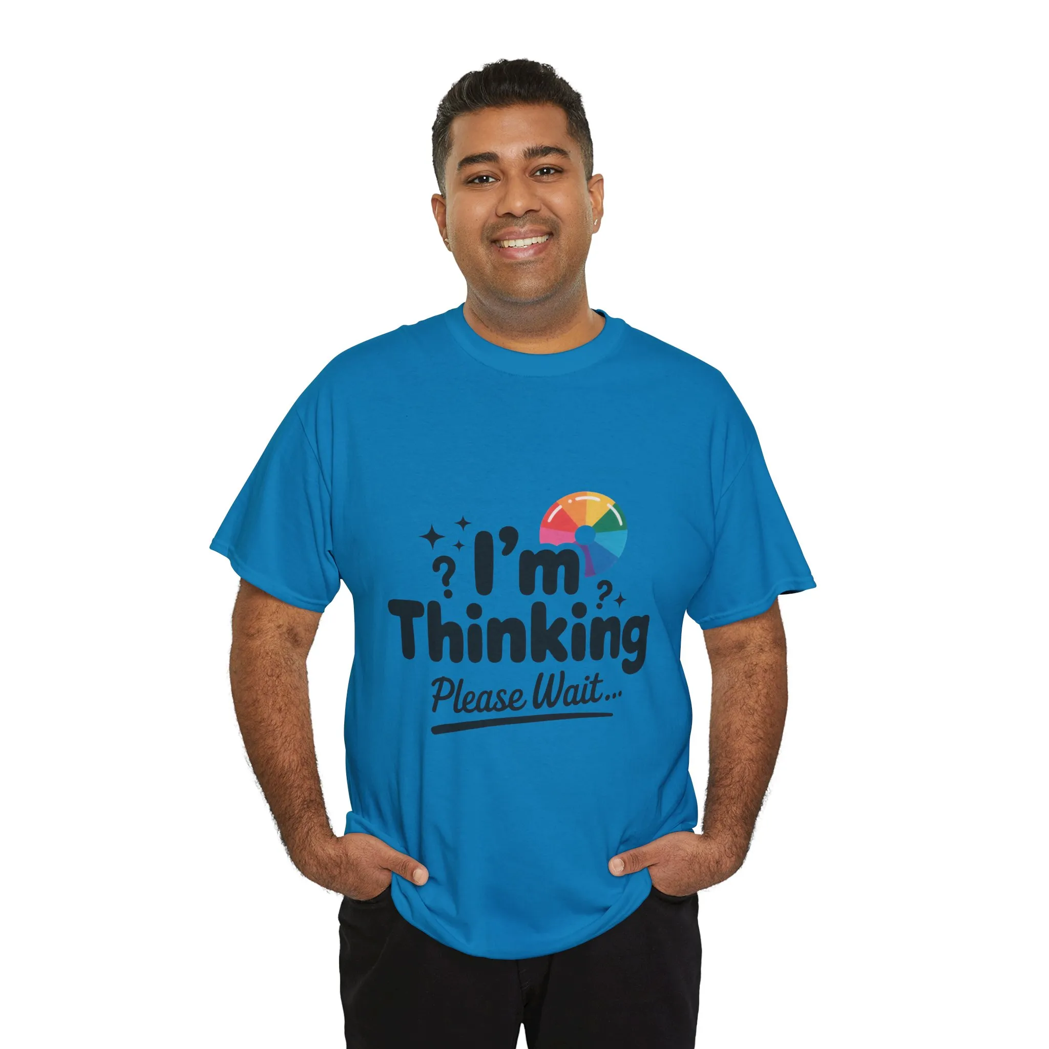 Funny - Im Thinking Please Wait - Mens T-Shirt, Cute Geeky Gift for Introverts, Programmers, Designers, Fun Humor Shirt, Gift for Adults - Image 27