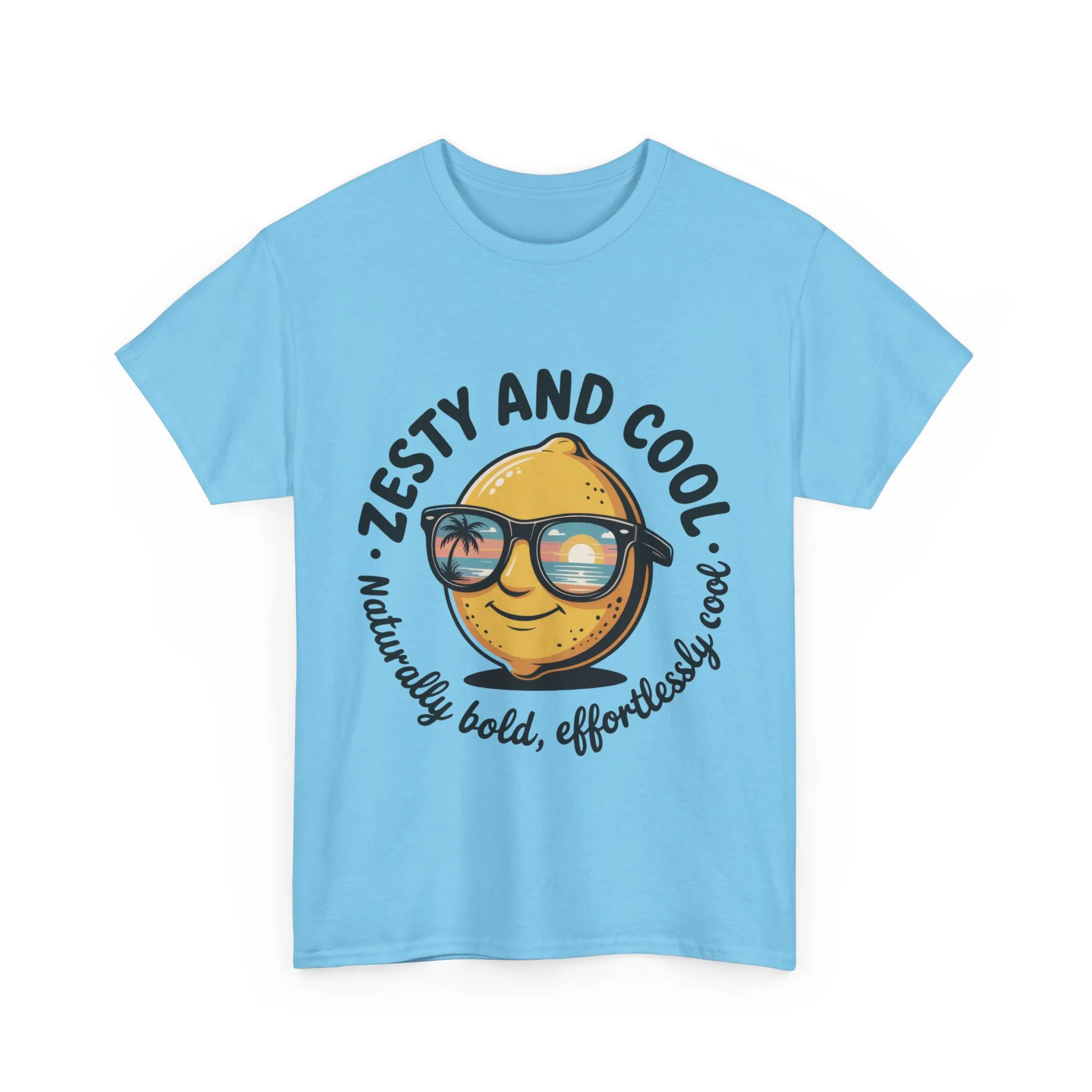 Zesty and Cool Mens Tee, Stylish Casual Shirt, Summer Outing Apparel, Fun Gift for Friends, Lemon Graphic T-Shirt, Birthday Present Idea - Image 2