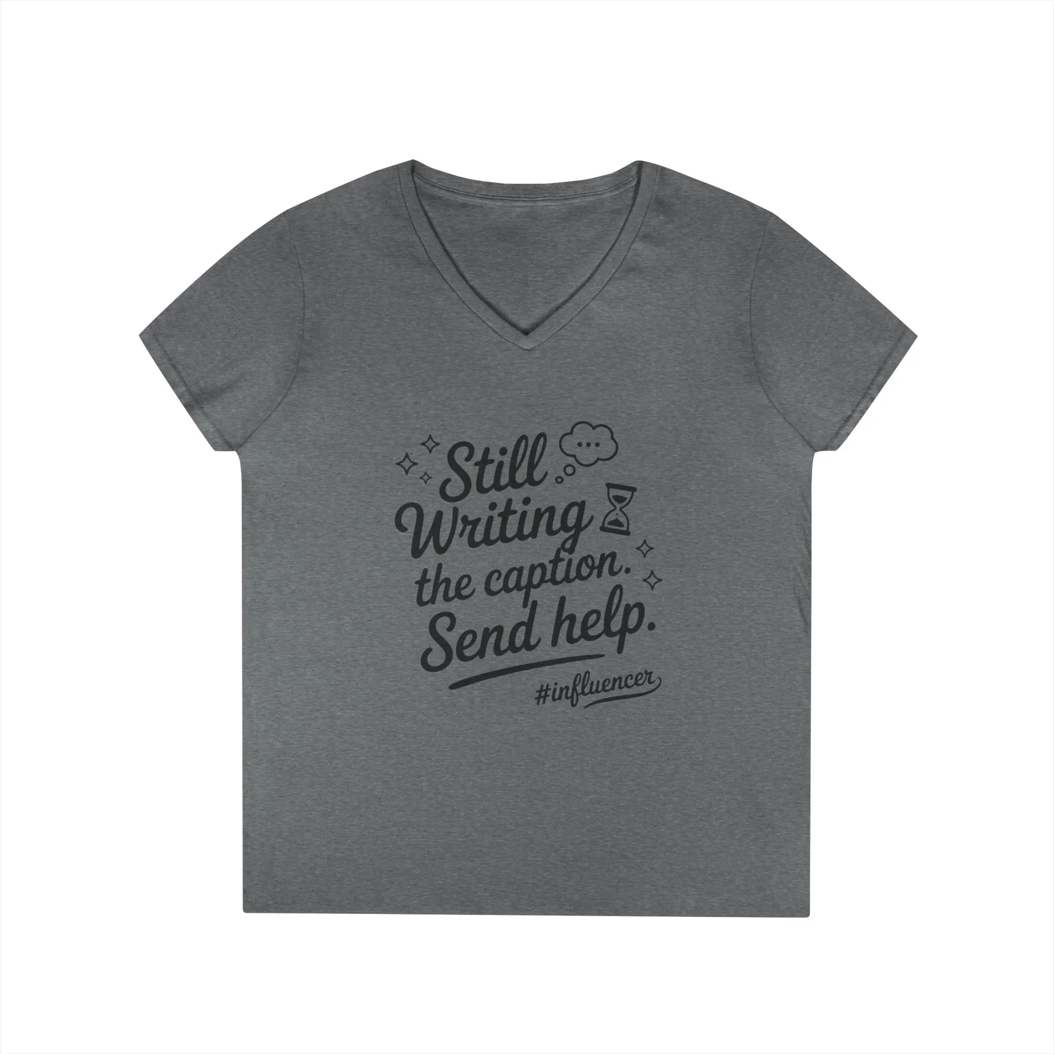 Funny Influencer Womens V-Neck T-Shirt, Social Media Tee, Funny Tee for Creatives, Gift Social Media Lovers, Fun Gift for Content Creators - Image 13