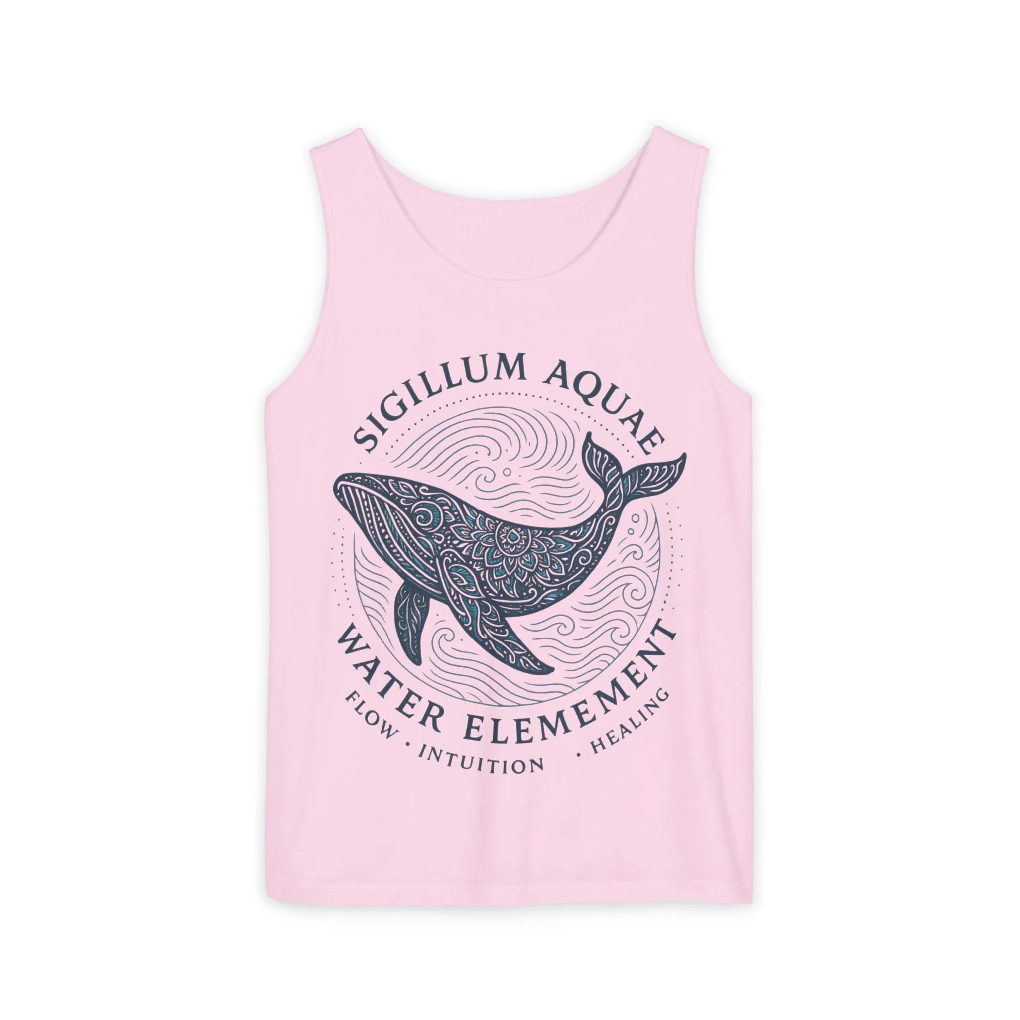 Water Element Whale Tank Top, Sigillum Aquae Symbol, Spiritual Ocean Totem Tee, Nature Energy Tee, Beachwear, Mindfulness Fashion - Image 25