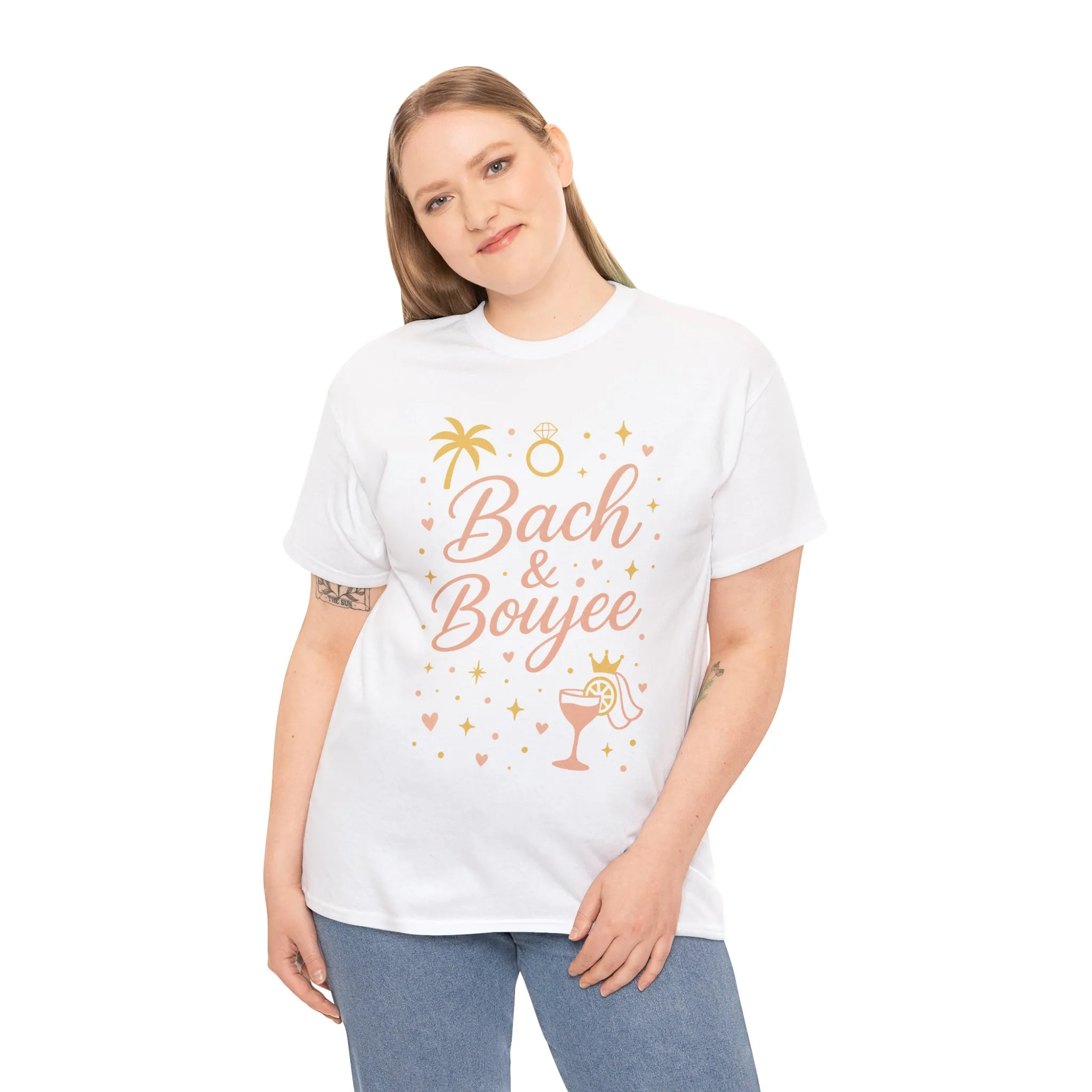 Bach & Boujee Bridal Party Shirt, Bachelorette Party Tee, Bridesmaid Wedding Tee, Hen Party Top, Bridal Shower, Bridesmaids Gift - Image 6