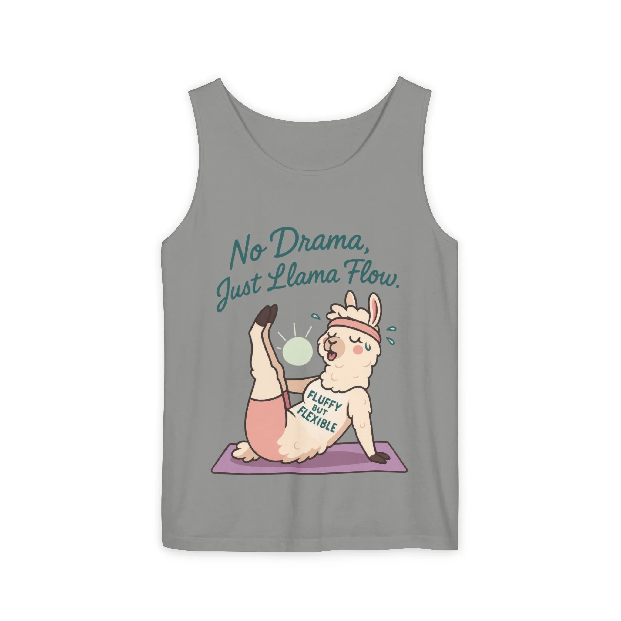 Llama Yoga Tank Top, Funny Yoga Llama Tank for Women, Gift for Yogis, Fun Yoga T-Shirt for Animal Lovers, Funny Workout Top, Summer Wear - Image 13