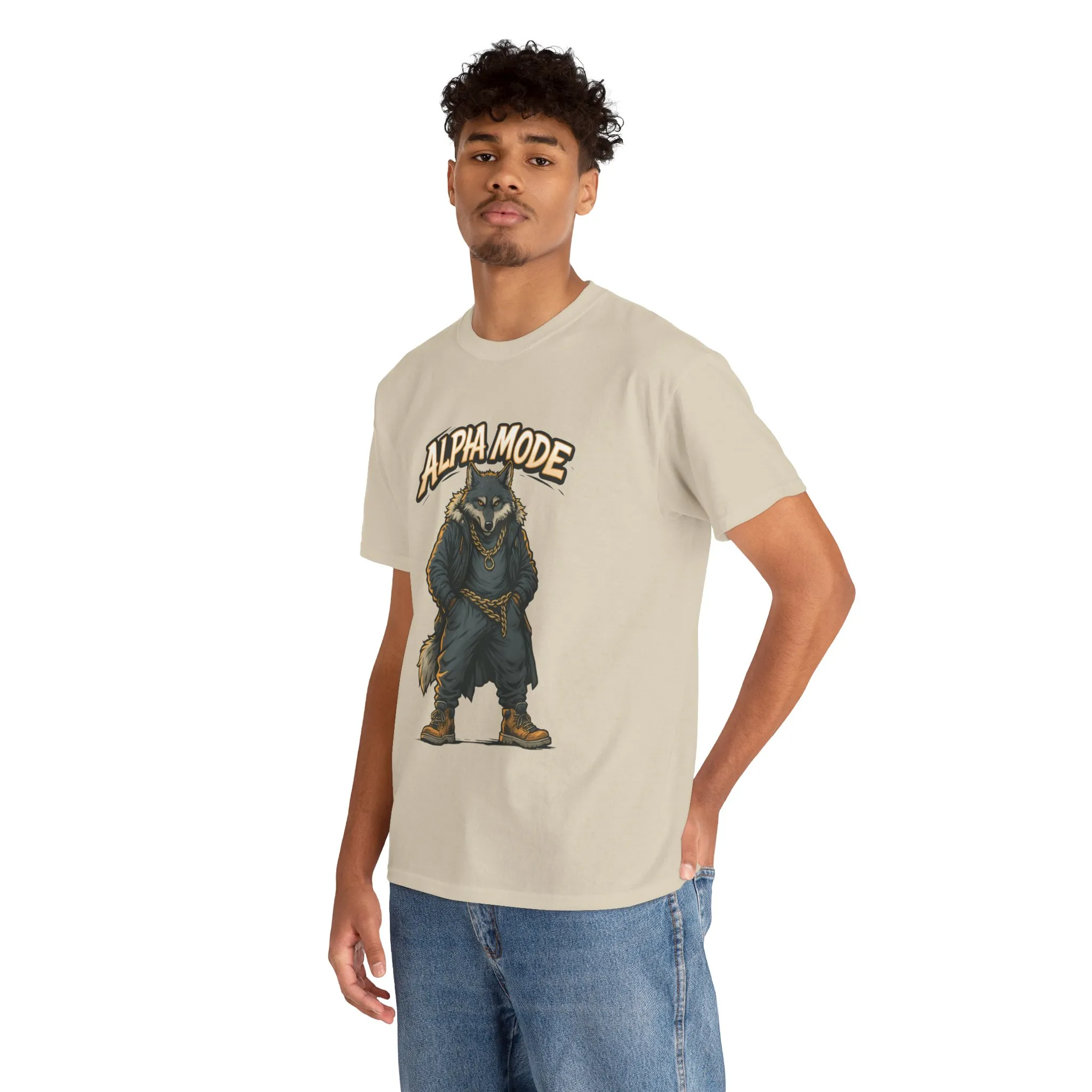 Alpha Mode Wolf Shirt, Mens Streetwear Graphic Tee, Hip Hop Wolf T-Shirt, Alpha Male Power Shirt, Cool Urban Wolf Gift, Trendy Summer Shirt - Image 9