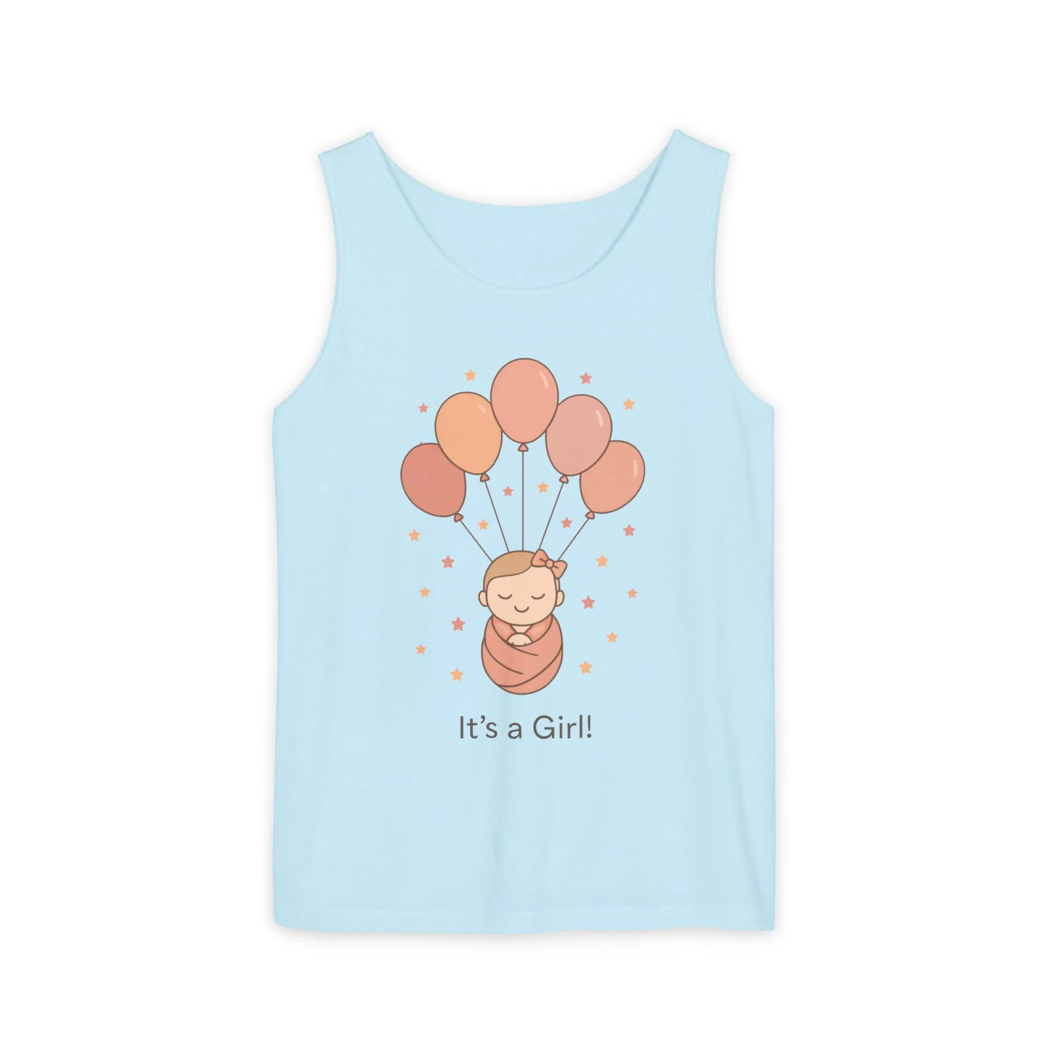 It's a Girl! Baby Shower Tank Top, Baby Girl Pregnancy Announcement Shirt, Gender Reveal Mom To Be Gift, Expecting Baby Shower Top - Image 7
