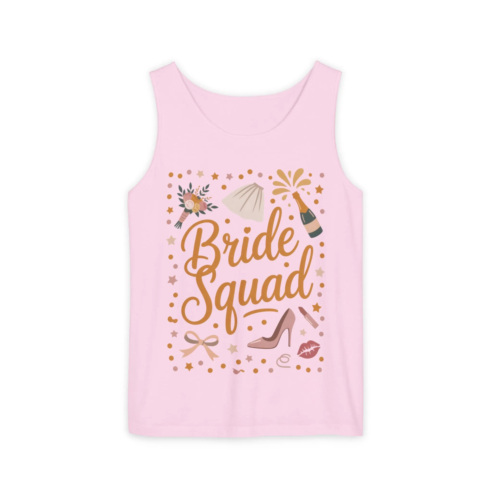 Bride Squad Tank Top, Bachelorette Party T-Shirt, Bridesmaid Wedding Tee, Hen Party Matching Shirts, Bridal Shower, Gift for Bridesmaids - Image 17