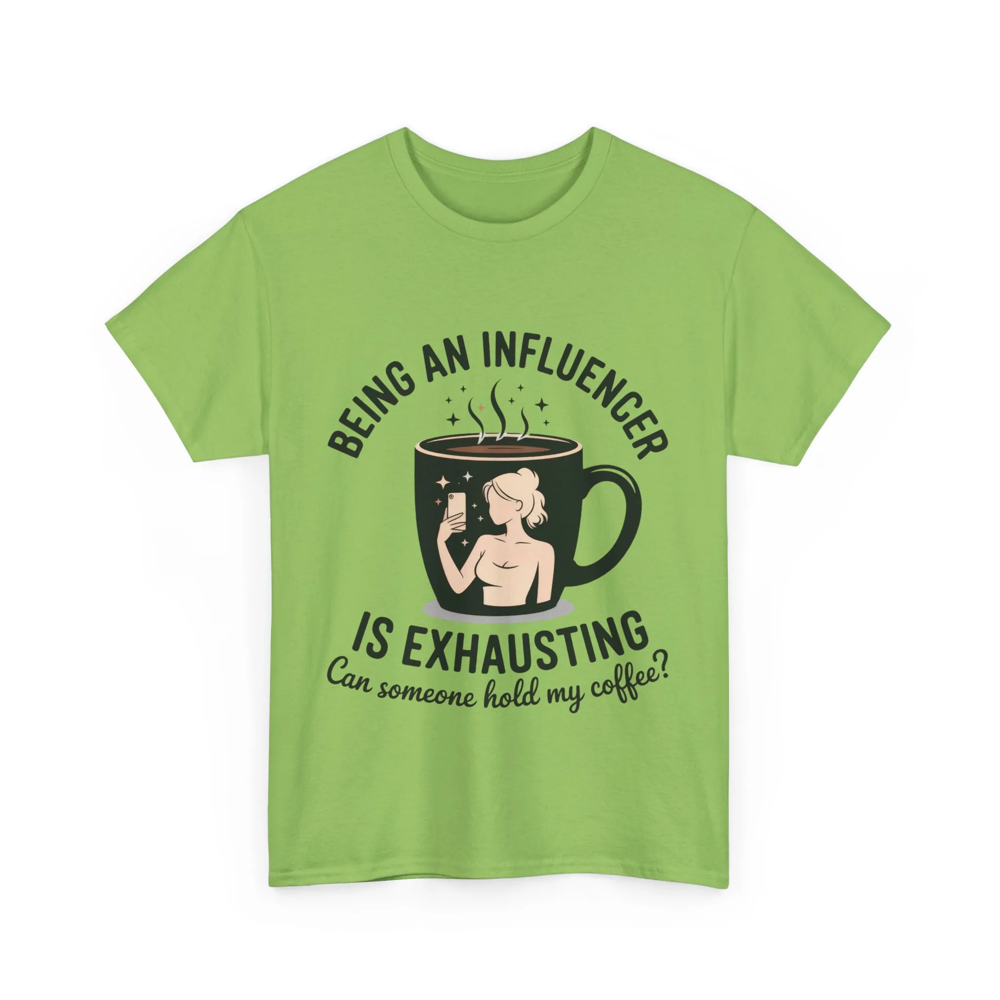 Social Media Humor Tee, Funny Influencers Womens T-Shirt, Content Creators, instagram girl top, tiktok fashion, Perfect for Coffee Lovers - Image 31