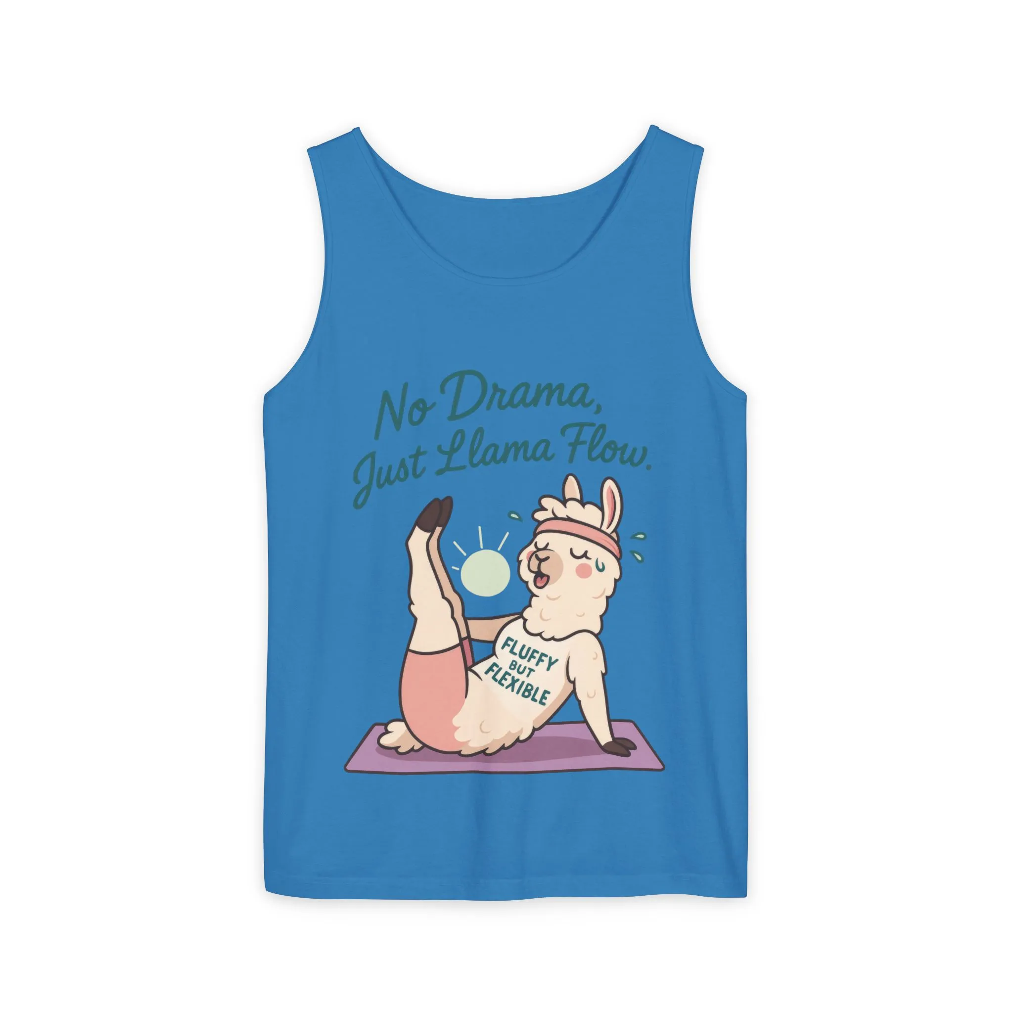 Llama Yoga Tank Top, Funny Yoga Llama Tank for Women, Gift for Yogis, Fun Yoga T-Shirt for Animal Lovers, Funny Workout Top, Summer Wear - Image 15