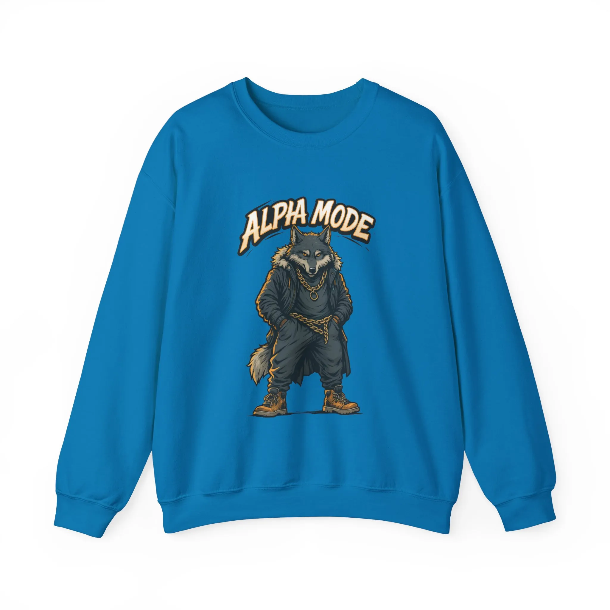 Alpha Mode Wolf Crewneck Sweatshirt, Mens Streetwear Pullover, Hip Hop Savage Wolf Sweater, Alpha Male Graphic Crewneck, Urban Wolf Gift - Image 22