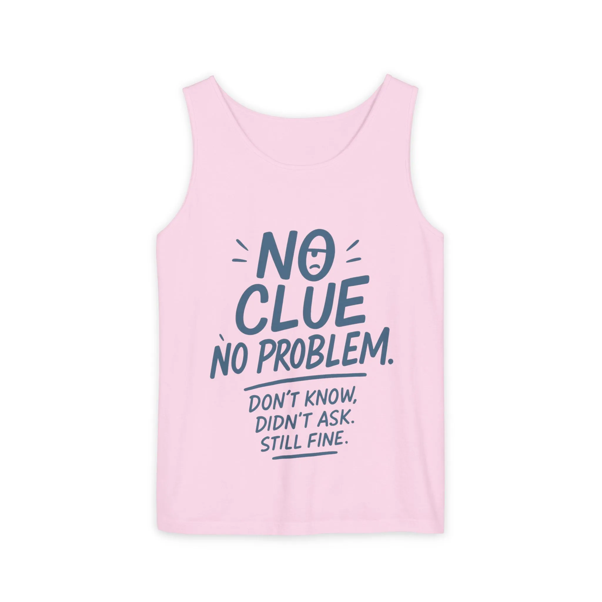 Funny No ClueWomens Tank Top, No Problem Quote Shirt, Dont Know Didnt Ask Graphic Tee, Gift for Her, Humorous Tee, Workout Sleeveless Shirt - Image 27