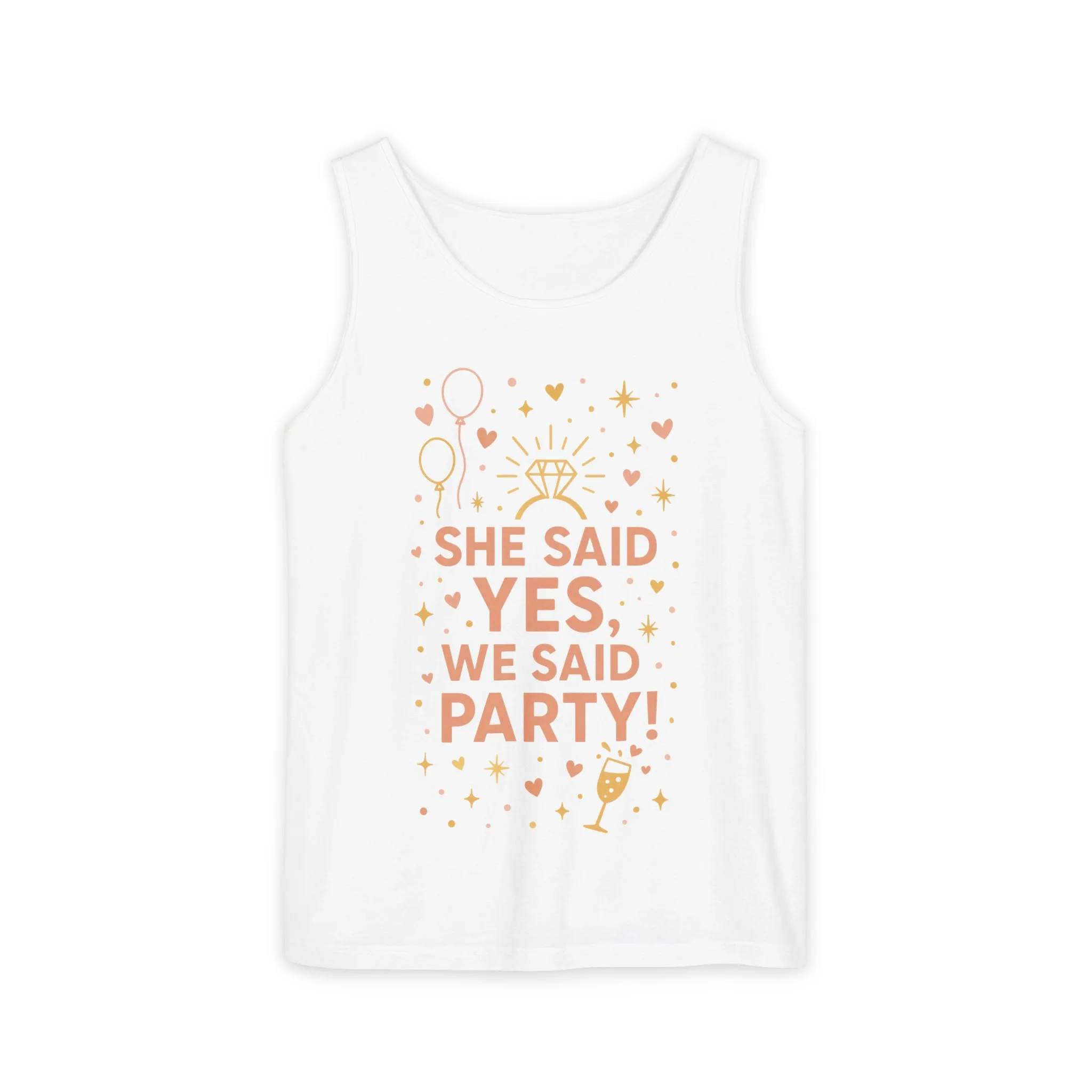 Bridal Party Tank Top, Bachelorette Party Tee, Bridesmaid Wedding Tee, Hen Party Tank, Bridal Shower, Bridesmaids Gift - Image 3