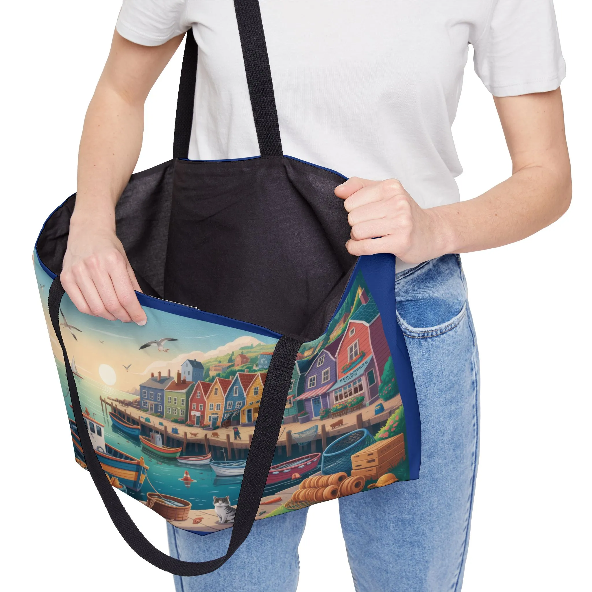 Scenic Coastal Weekender Tote Bag, Beach Bag, Travel Tote, Weekend Getaway Essential, Eco-Friendly Shopper, Summer Adventure Companion - Image 6