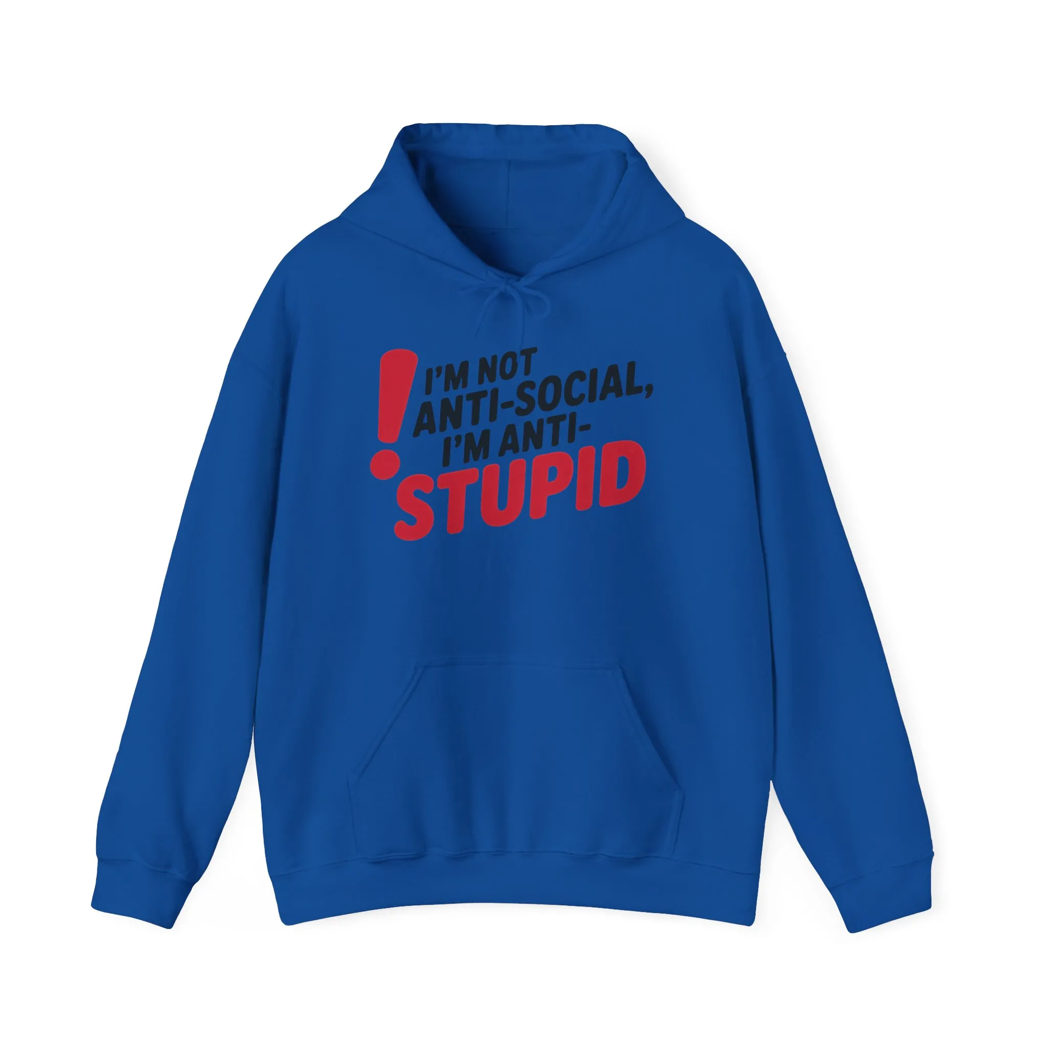 Anti-Stupid Hoodie, Funny Unisex Hoodie, Snarky Anti-Social Unisex Sweatshirt, Gift for Friends, Perfect for Everyday Wear, Humorous Apparel - Image 19