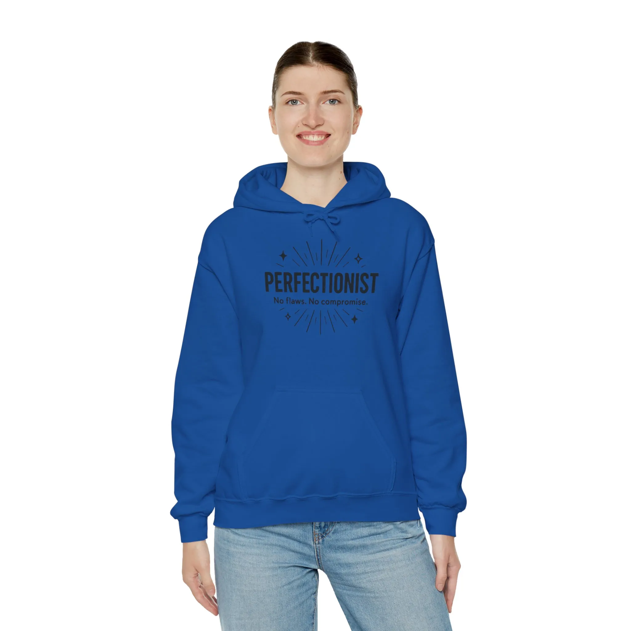 Womens Perfectionist Hoodie, Minimalist No Flaws Sweatshirt, Empowered Clean Look Pullover, Gift for Organized Women - Image 21