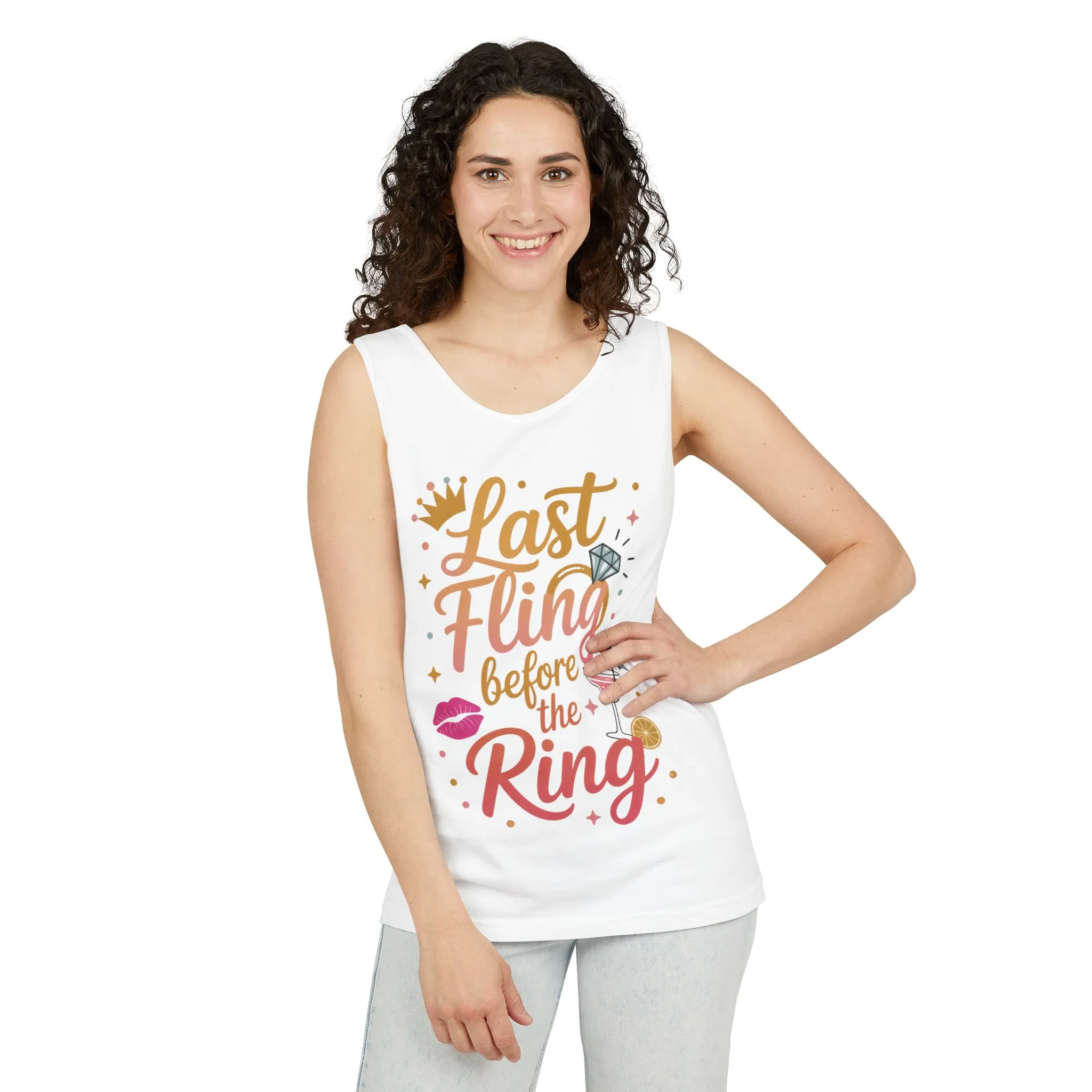 Last Fling Before the Ring T-Shirt, Bachelorette Party Tee, Bridesmaid Wedding Tee, Hen Party Shirts, Bridal Shower, Bridesmaids Gift - Image 2