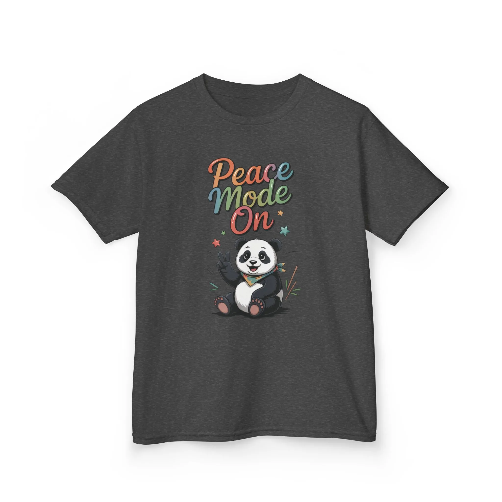 Peace Mode On Kids Tee, Cute Panda Shirt, Fun Gift for Children, Peace-Themed Apparel, Perfect for Birthdays, Casual Wear - Image 7