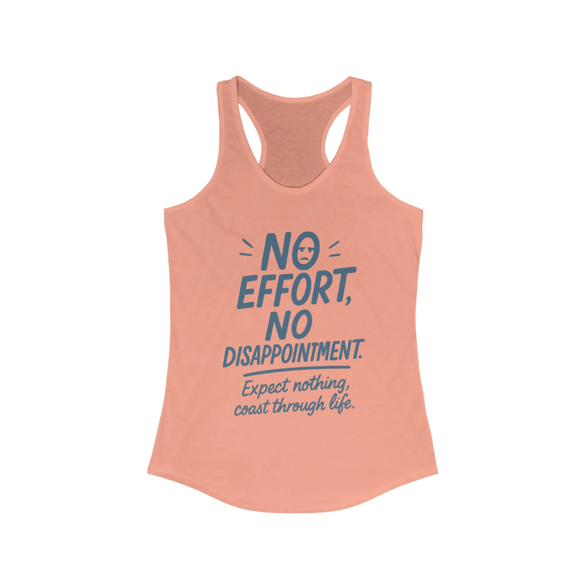 No Effort Womens Tank Top, Funny Lazy Life Quote, Workout Humor Shirt, Casual Gym Top, Cute Graphic Tee for Her, Life Philosophy Shirt - Image 5