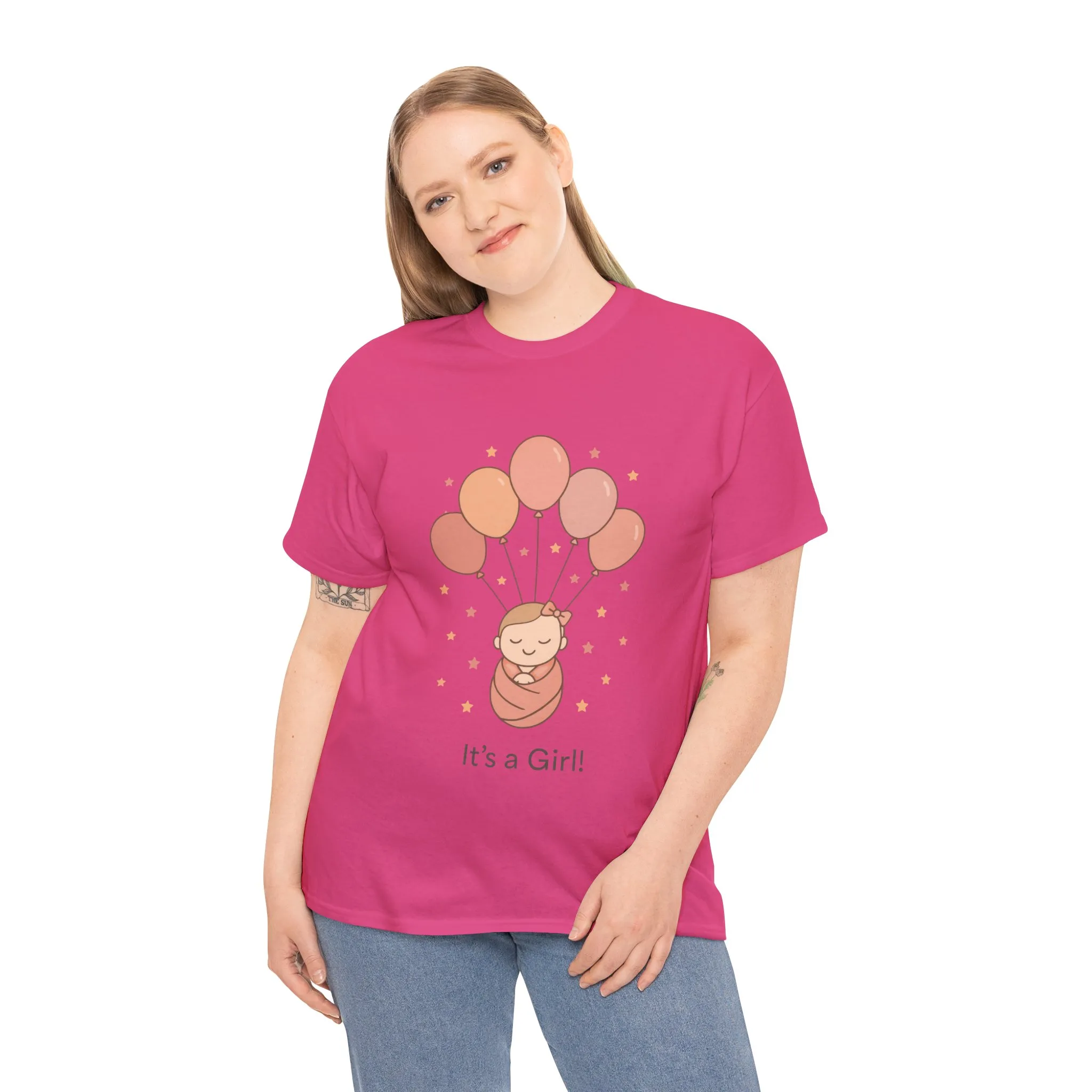 Its a Girl Maternity T-Shirt, Baby Girl Pregnancy Announcement Shirt,Mom To Be Gift, Gender Reveal Tee, Baby Shower Top, Gender Reveal Party - Image 27