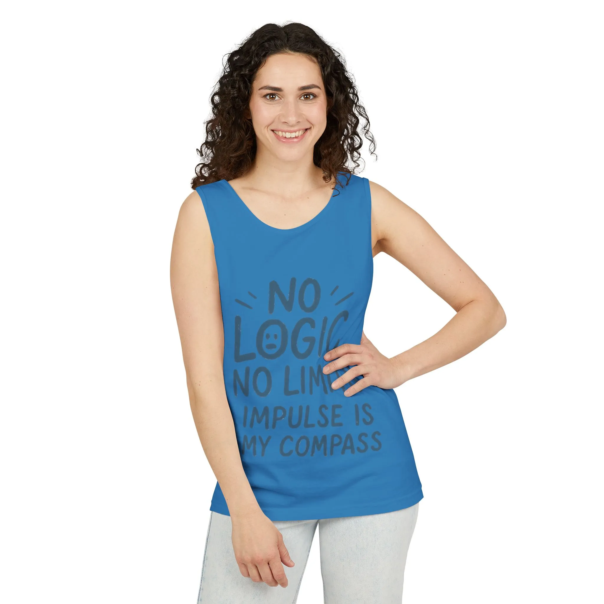Funny No Logic Womens Tank Top, No Limits Impulse Quote, Carefree Graphic Tee, Gym Apparel for Women, Fitness Gift, Casual Summer Top - Image 30