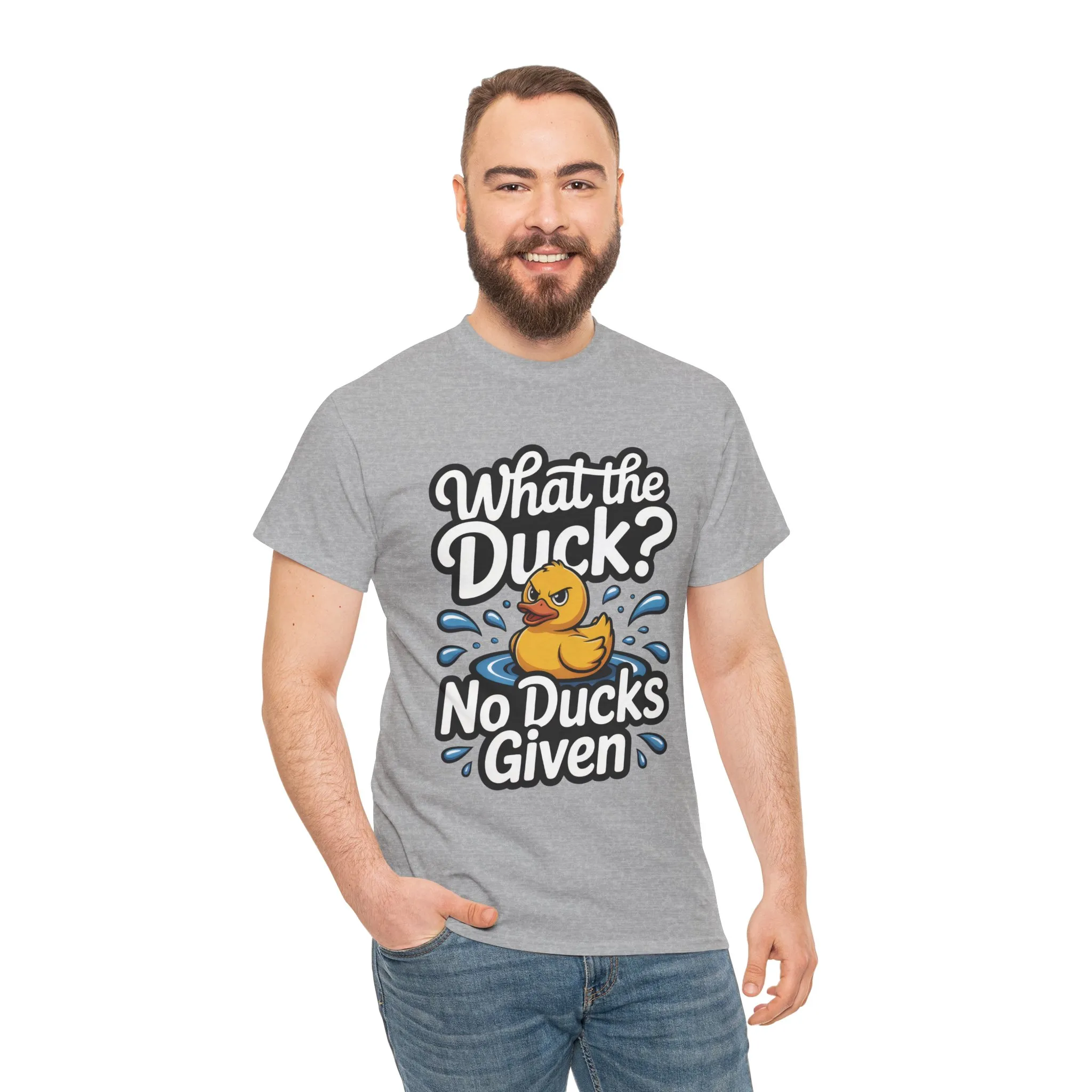 Funny Duck Shirt - No Ducks Given Tee - What The Duck Mens T-Shirt - Sarcastic Rubber Duck Graphic - Humor Gift For Him - Image 8