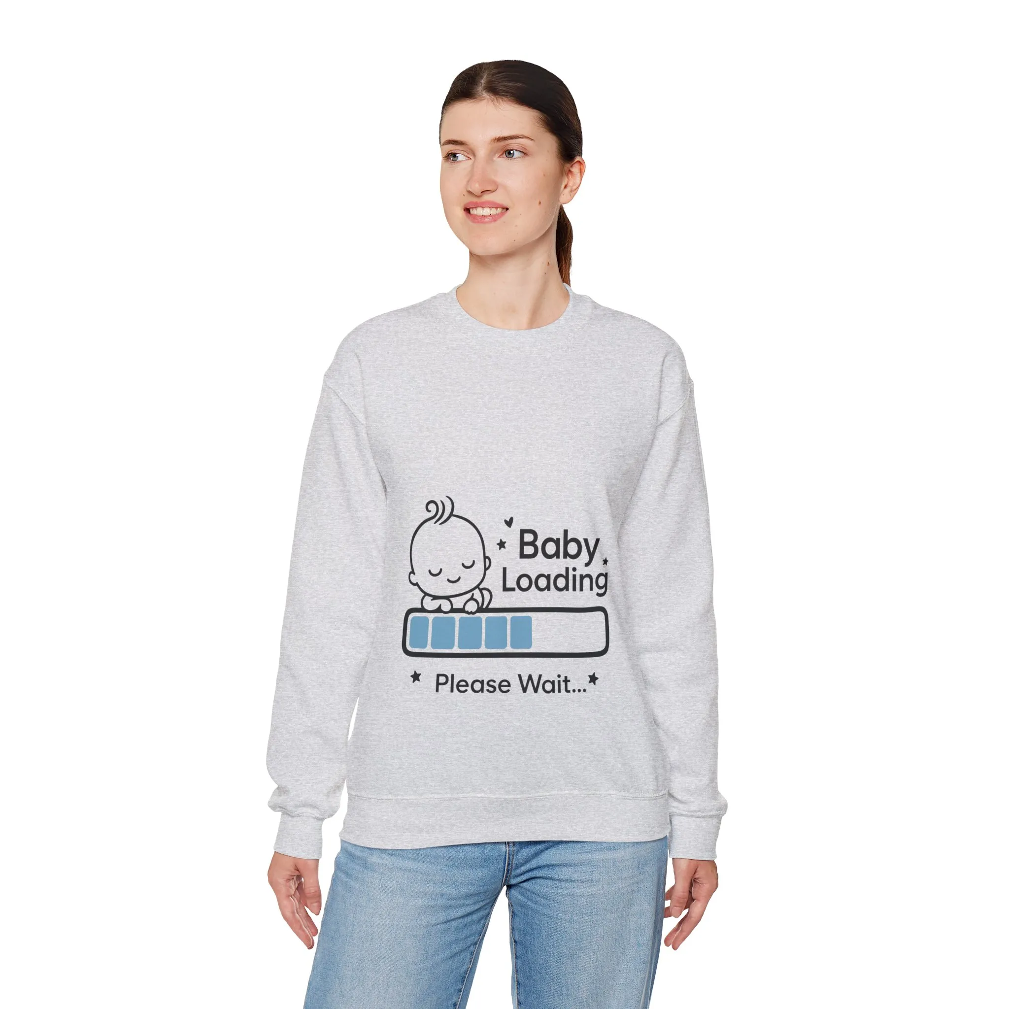 Baby Loading Maternity Sweatshirt, Pregnancy Announcement Shirt, Mom To Be Gift, Expecting Baby Gift, Pregnancy Reveal Top, Baby Shower Gift - Image 6