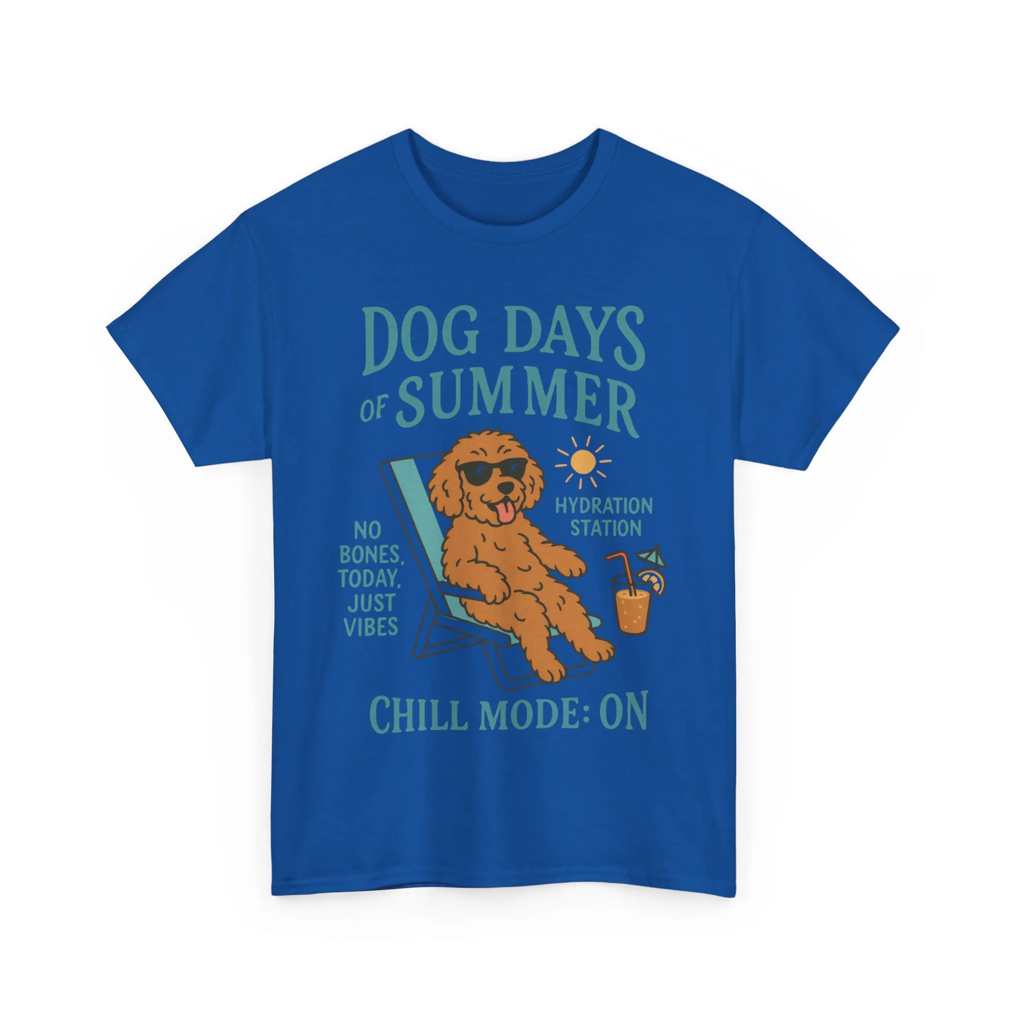 Dog Days of Summer Shirt, Funny Cute Dog Graphic Womens T-Shirt, Chill Mode ON Tee, Summer Puppy Vibes Gift, Dog Lover Gift - Image 22