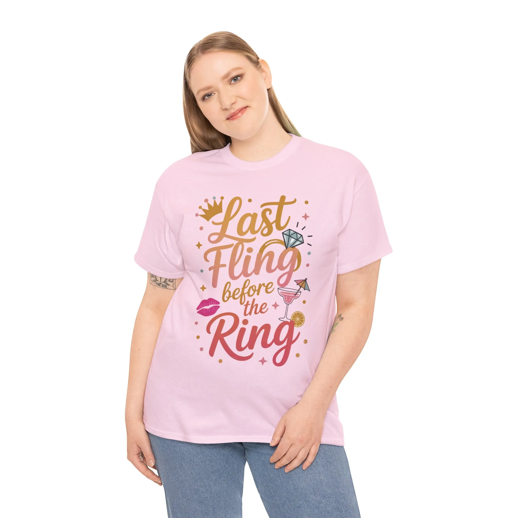 Last Fling Before the Ring T-Shirt, Bachelorette Party Tee, Bridesmaid Wedding Tee, Hen Party Matching Top, Bridal Shower, Bridesmaids Gift - Image 27