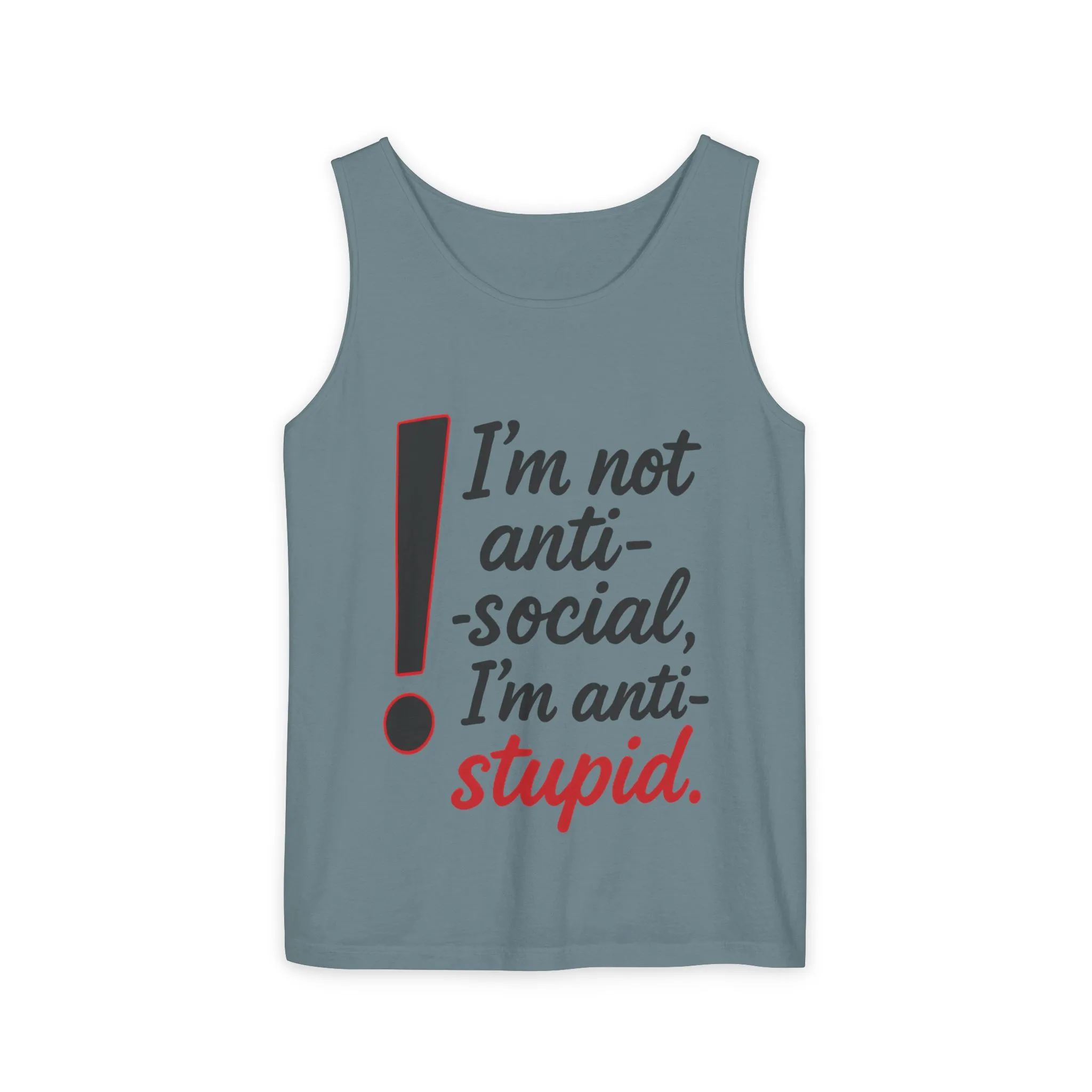 Anti-Social Womens Tank Top, Funny Graphic Summer Apparel, Beachwear, Humorous Womens Tee, Graphic Tee for Introverts & Thinkers - Image 43