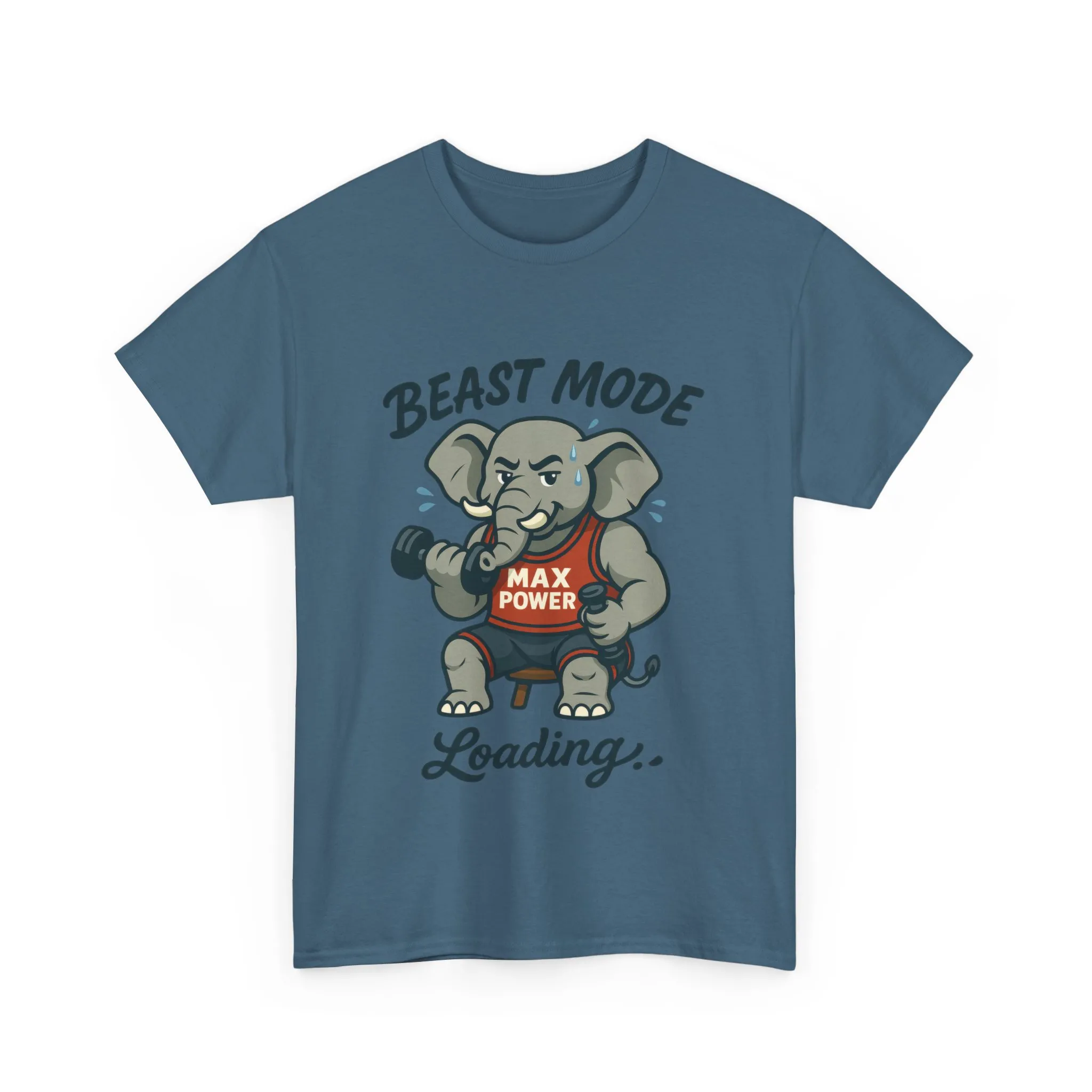 Beast Mode Elephant Gym Shirt, Funny Workout T-Shirt For Men, Max Power Fitness Tee, Beast Mode Loading Graphic, Gym Motivation Gift - Image 22