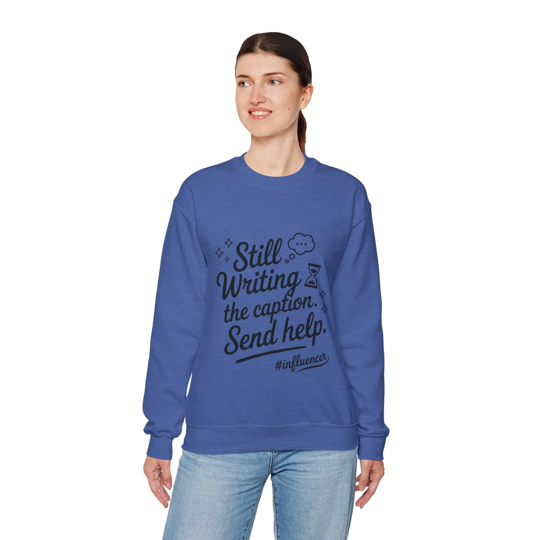 Funny Influencer Womens Sweatshirt, Cozy Oversized Crewneck, Social Media Humor Gift, Influencer Sweatshirt for Writers, social media gift - Image 18