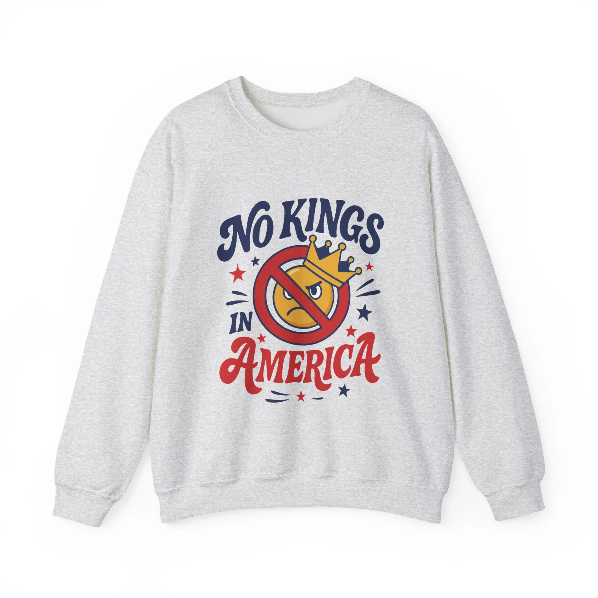 No Kings in America Sweatshirt - Funny Patriotic Anti Monarchy Pullover - USA Independence Sweater, Political Apparel, Gift for Activists - Image 4