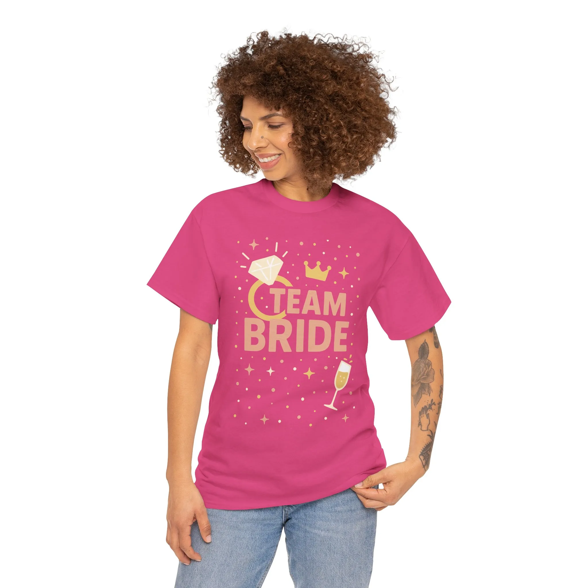 Team Bride T-Shirt, Bachelorette Party Tee, Bridesmaid Wedding Tee, Hen Party Matching Shirts, Bridal Shower, Bridesmaids Gift - Image 23