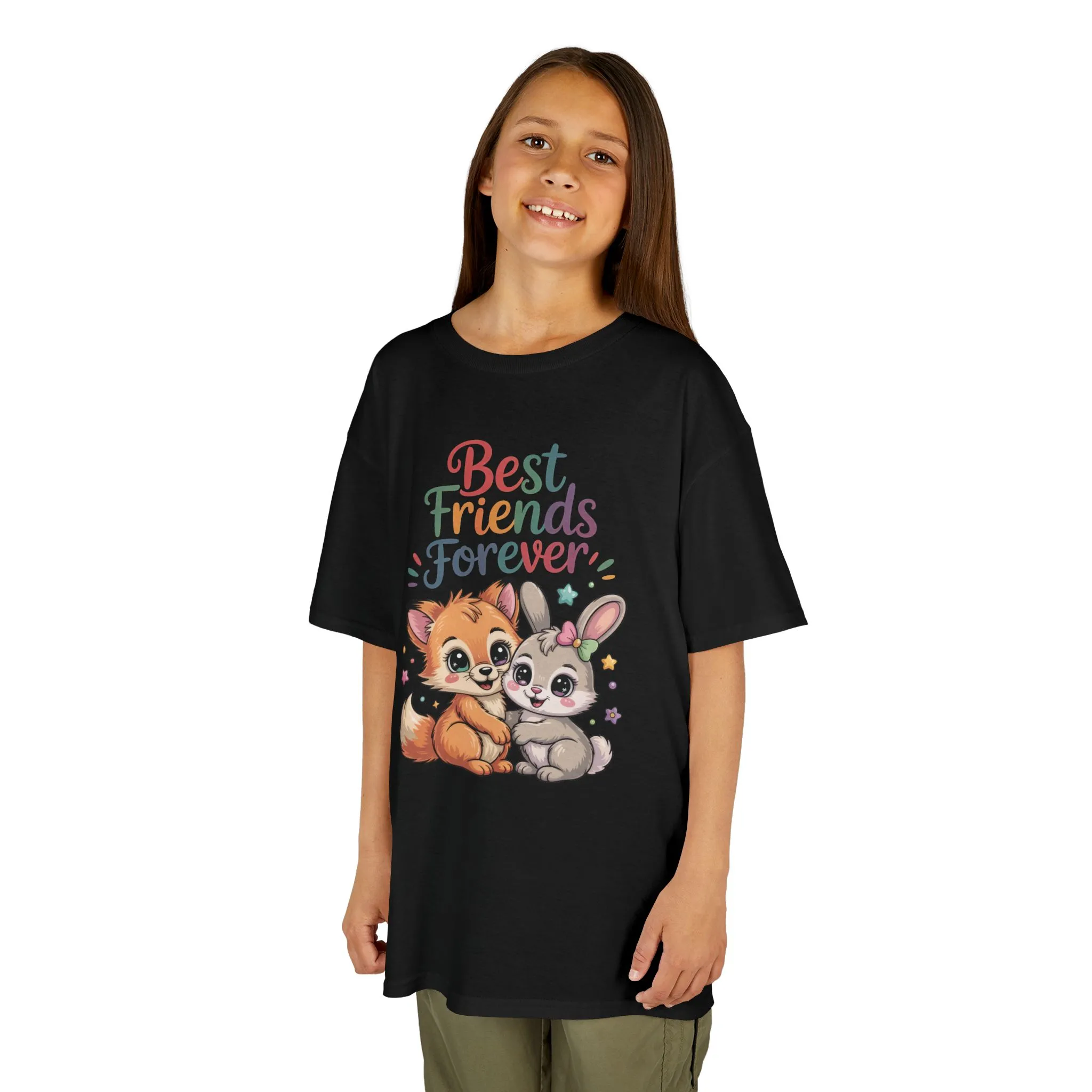Kids Animal Friends Tee - Best Friends Forever Shirt, Gift for Kids, Toddler T-Shirt, Cute Animal Design, Birthday Gift, Summer Wear - Image 6