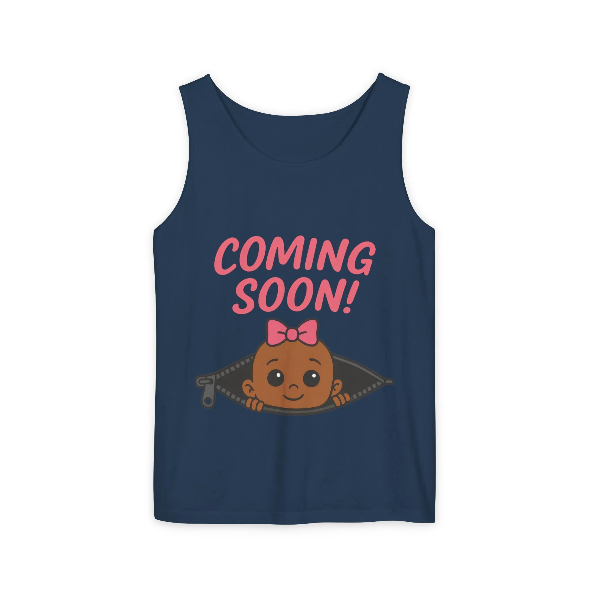 Coming Soon Maternity Tank Top, Cute Baby Girl Pregnancy Announcement Shirt, Expecting Mom Gift, Gender Reveal Tank, Baby Shower Gift - Image 27