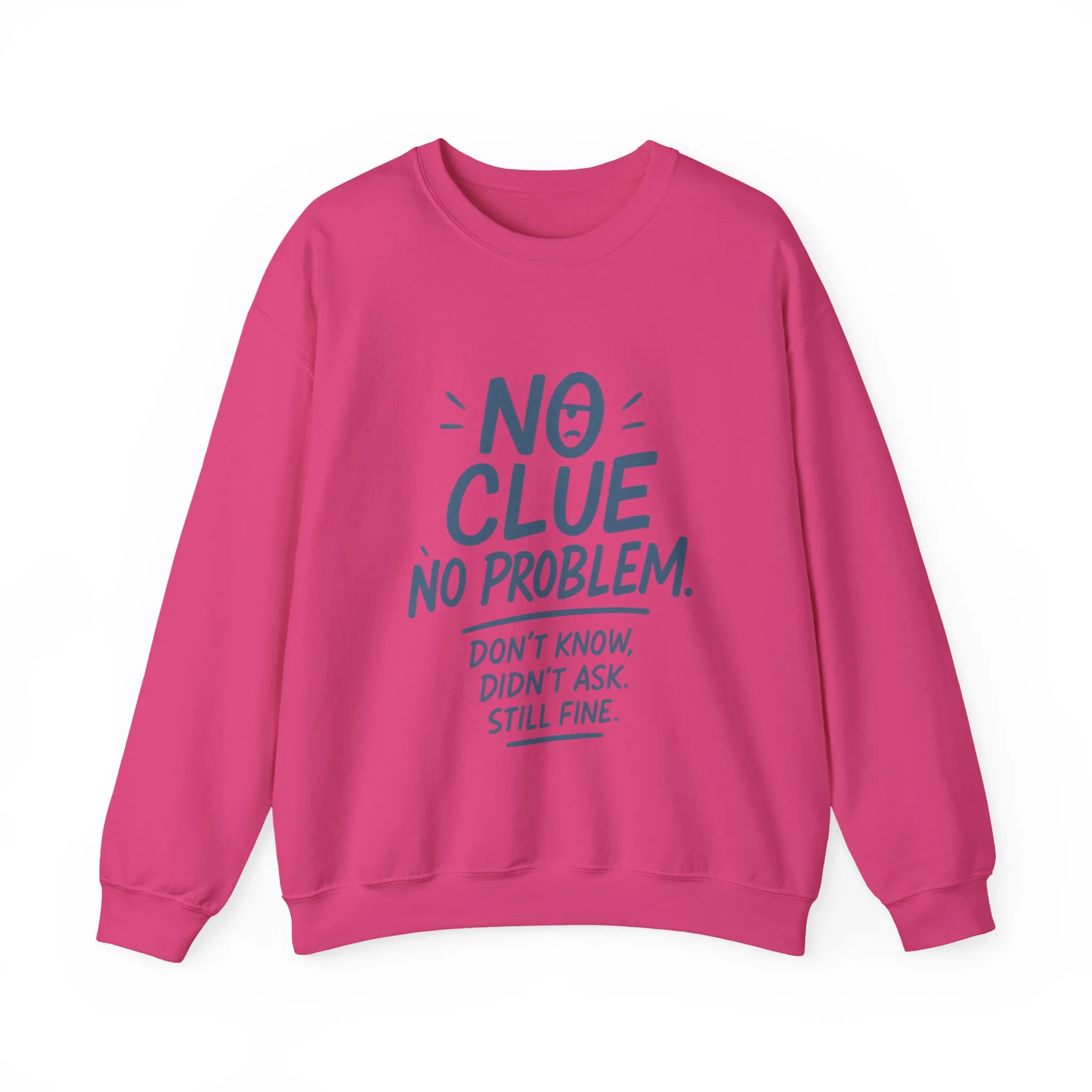 Funny No Clue Womens Crewneck Sweatshirt, No Problem Quote, Dont Know Diddt Ask Graphic Sweatshirt, Gift for Her, Cozy Relaxed Fit Pullover - Image 25