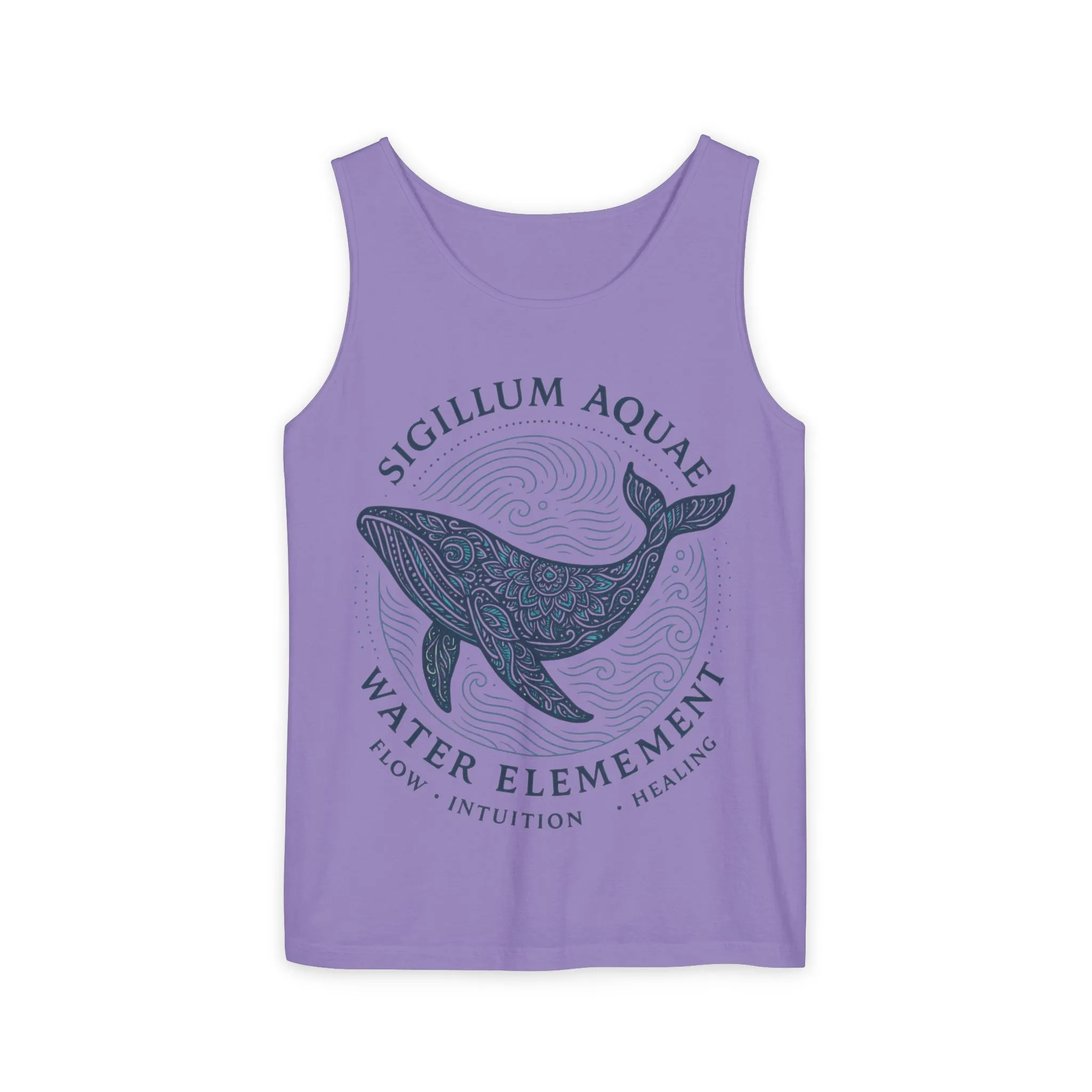Water Element Whale Tank Top, Sigillum Aquae Symbol, Spiritual Ocean Totem Tee, Nature Energy Tee, Beachwear, Mindfulness Fashion - Image 22