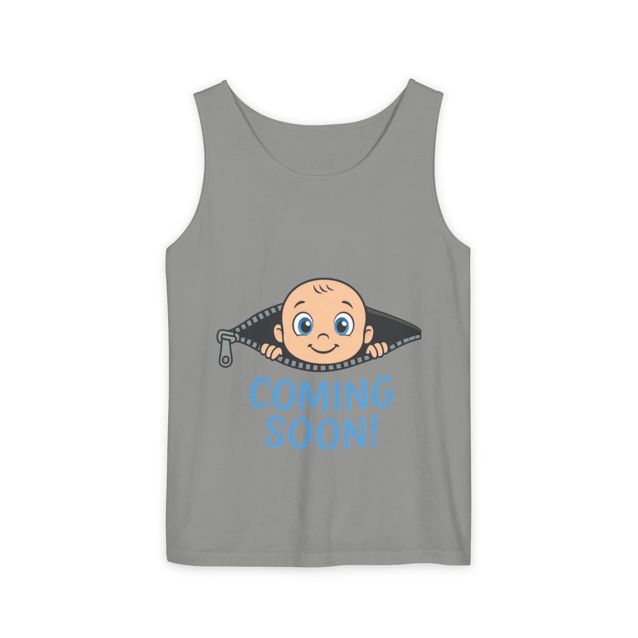 Coming Soon Maternity Tank Top, Cute Baby Boy Pregnancy Announcement Tee, Funny Expecting Mom Gift, Gender Reveal Tee, Baby Shower Top - Image 11