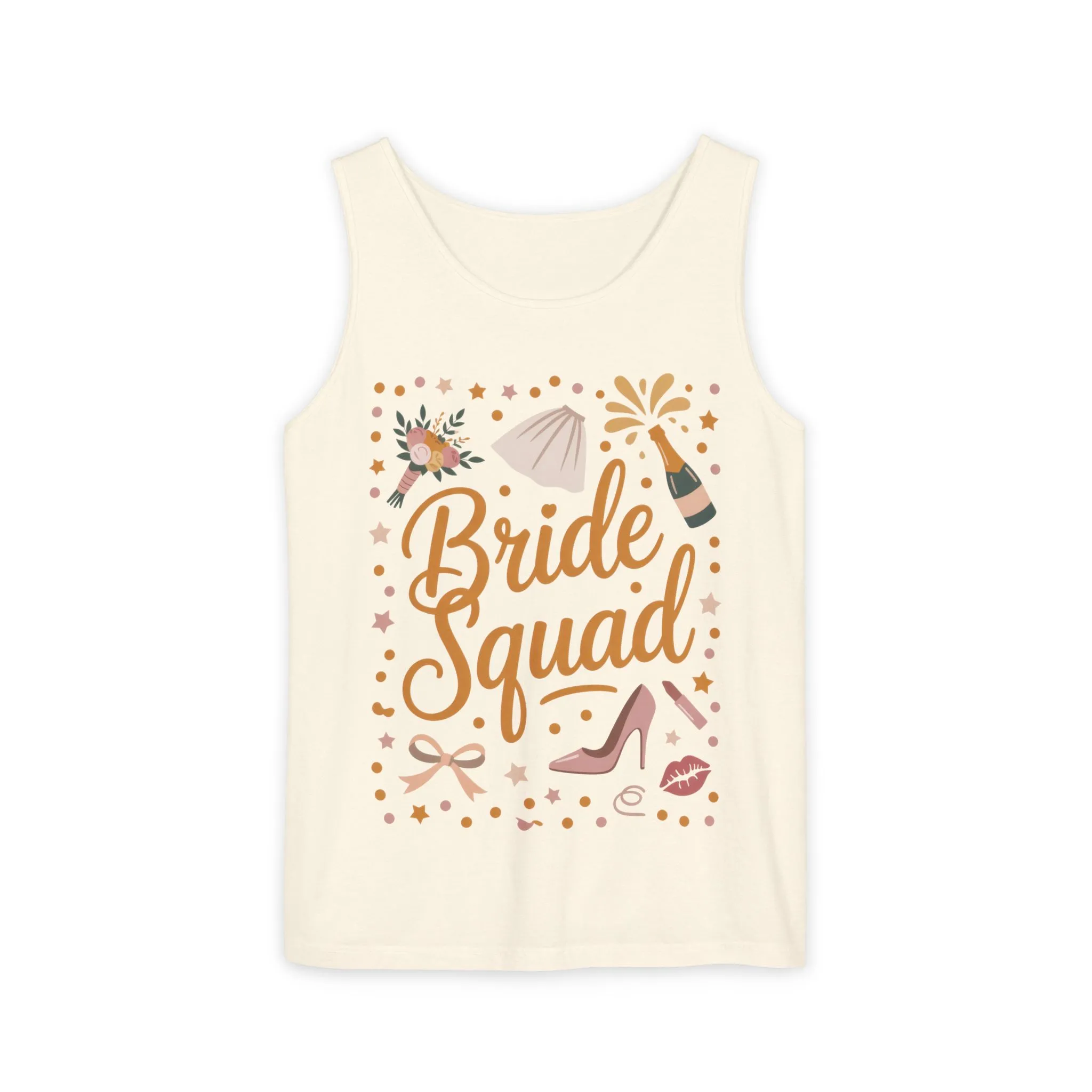 Bride Squad Tank Top, Bachelorette Party T-Shirt, Bridesmaid Wedding Tee, Hen Party Matching Shirts, Bridal Shower, Gift for Bridesmaids - Image 5