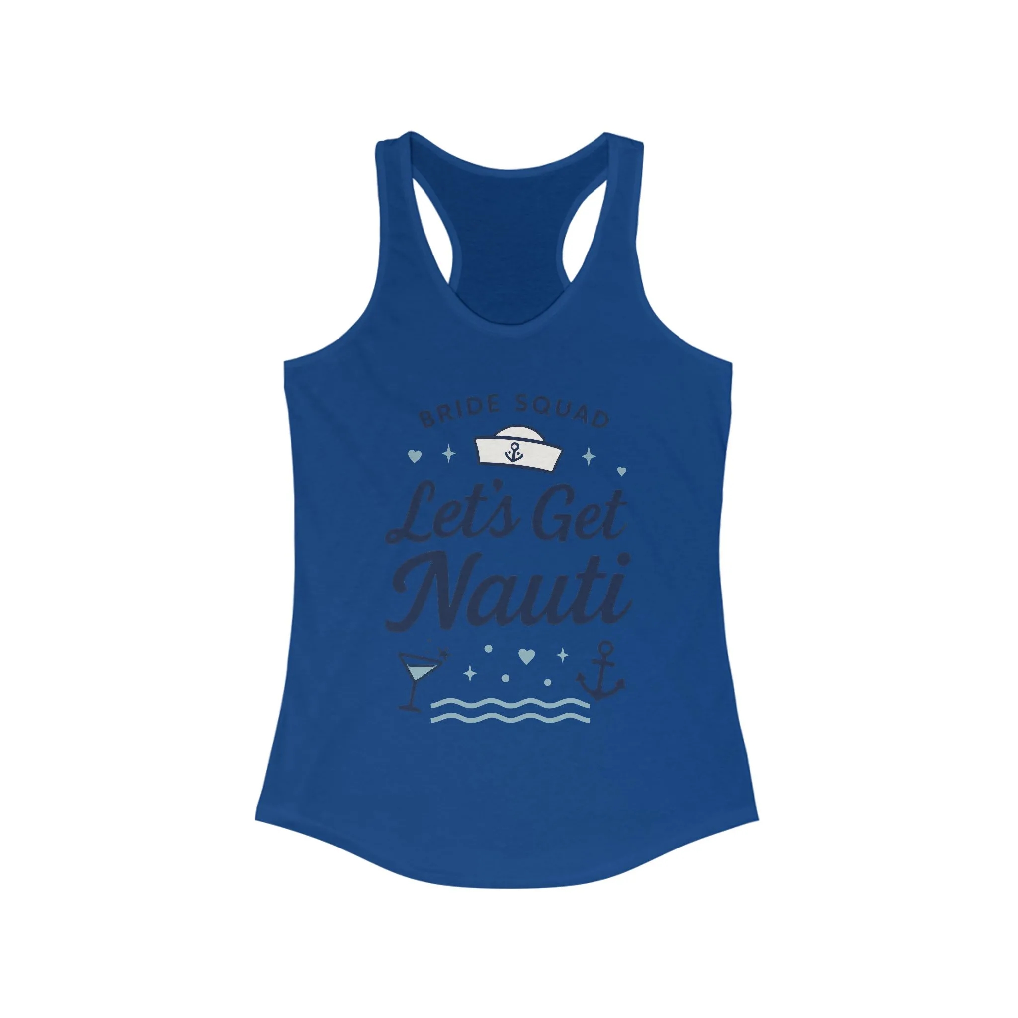 Lets Get Nauti Tank Top, Nautical Bachelorette Party Tee, Bride Squad Gift, Bridesmaid Hen Party Top, Fun Nautical Wedding Shirt - Image 9