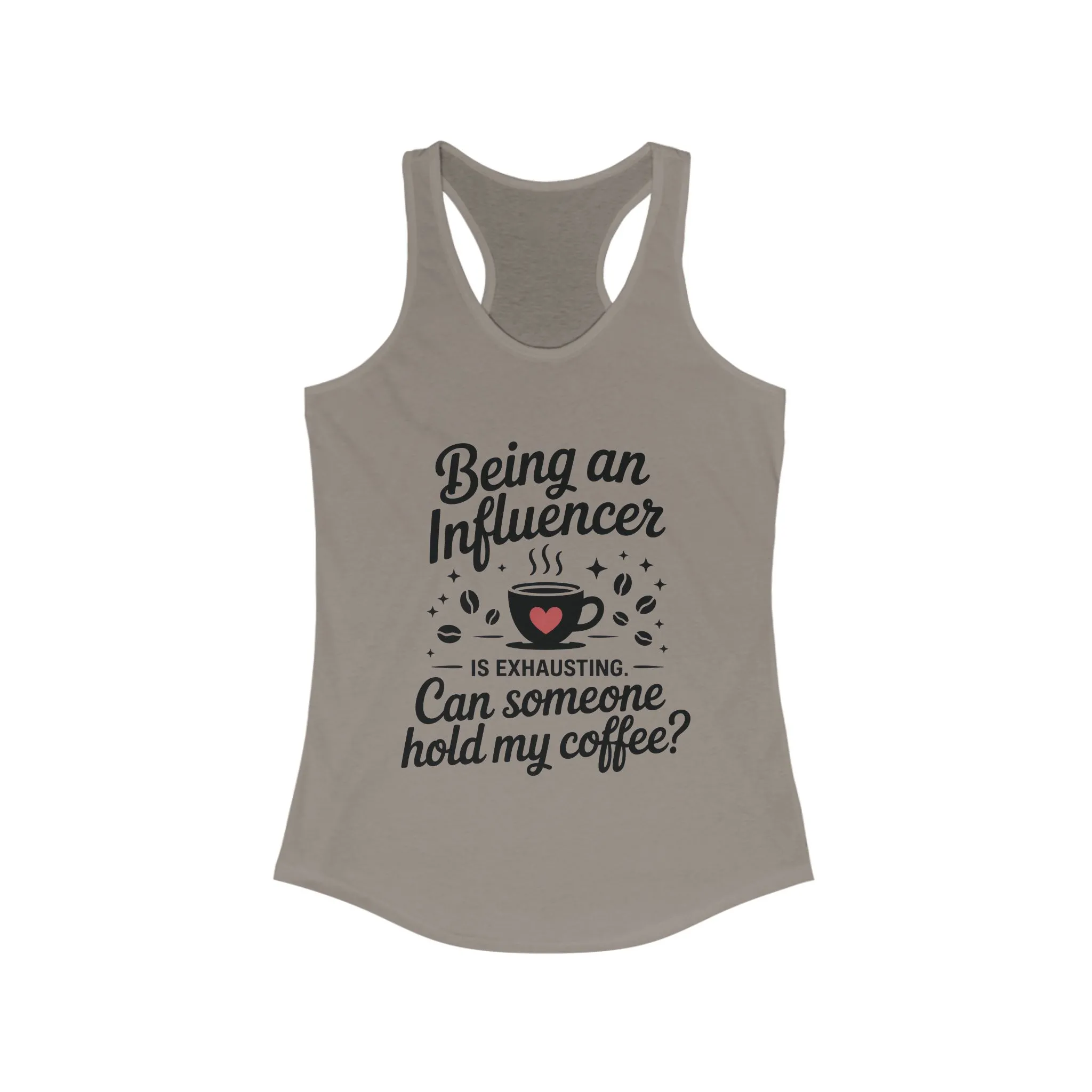 Womens Influencer Coffee Tank Top, Social Media Humor Tank, Content Creators, instagram girl top, tiktok fashion, Perfect for Coffee Lovers - Image 7