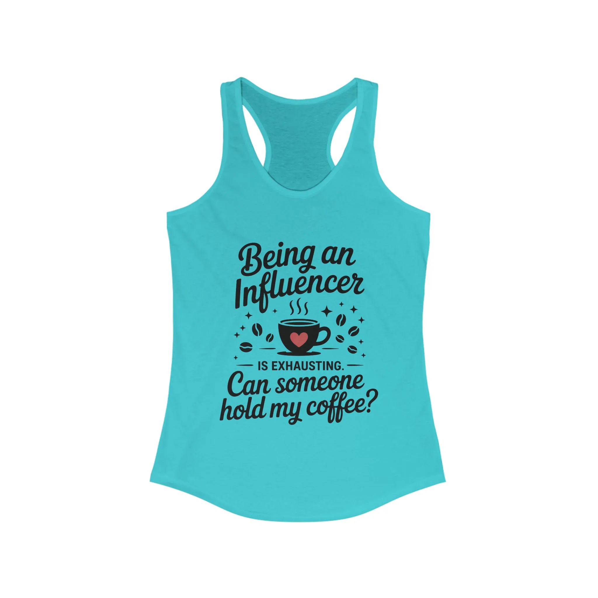 Womens Influencer Coffee Tank Top, Social Media Humor Tank, Content Creators, instagram girl top, tiktok fashion, Perfect for Coffee Lovers - Image 13